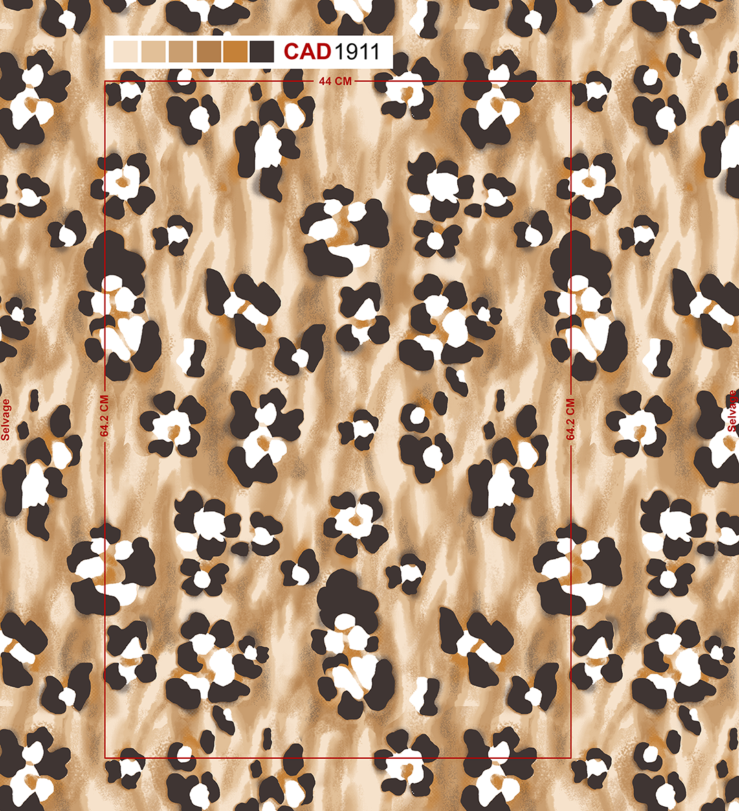 Wild Floral Digital Textile Print