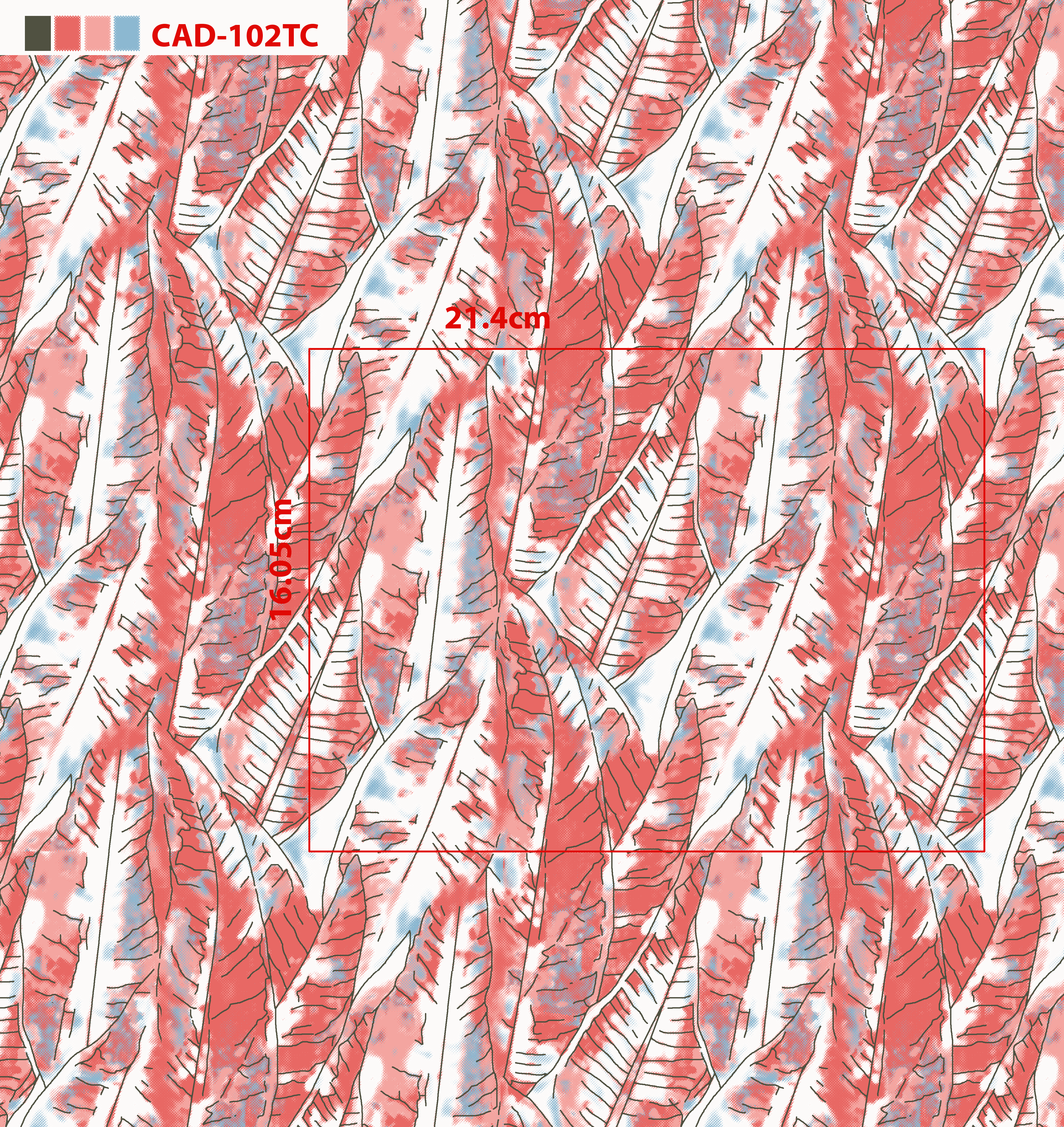 Tropical Banana Leaf Pattern