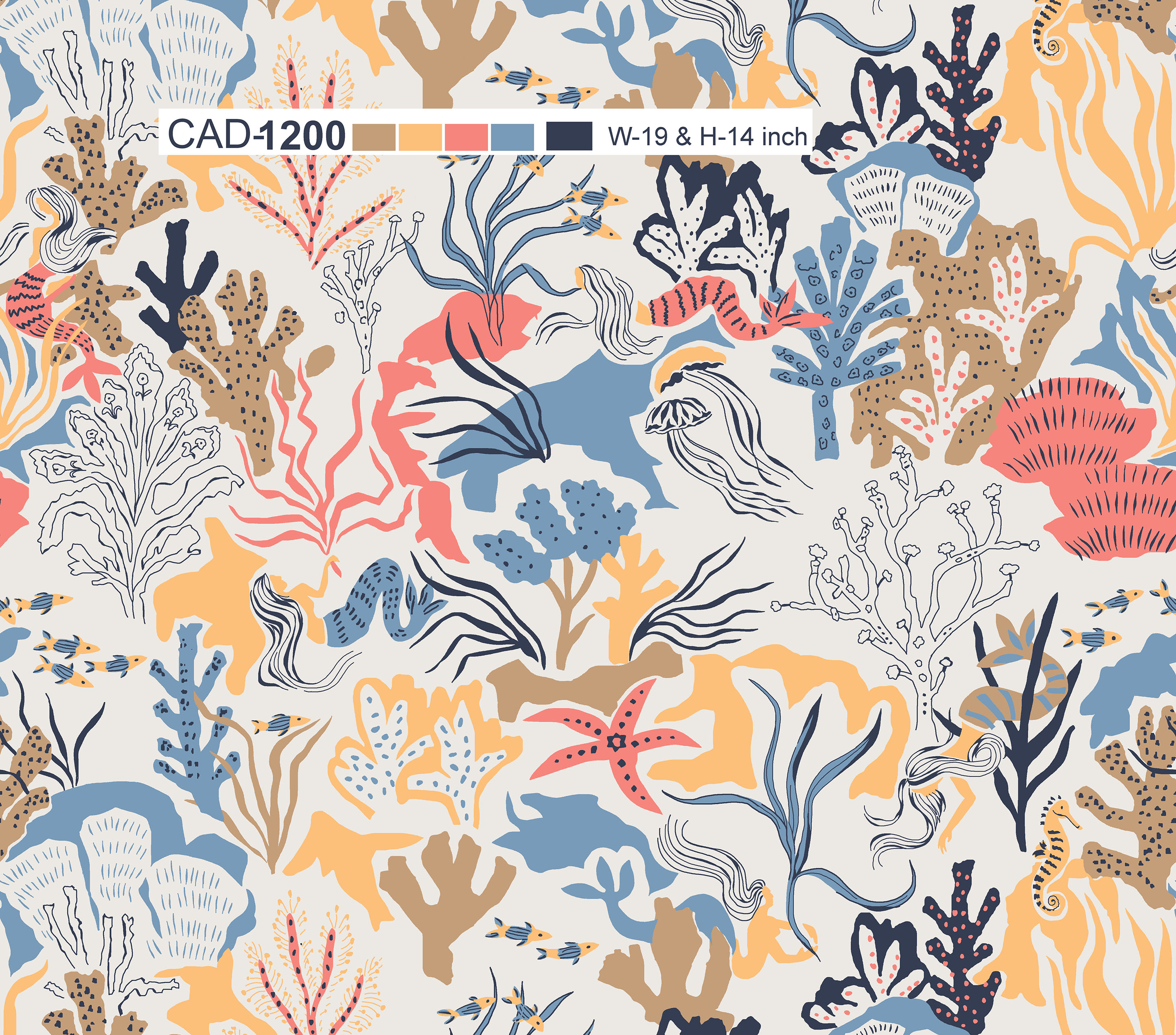 Digital Oceanic Coral Pattern