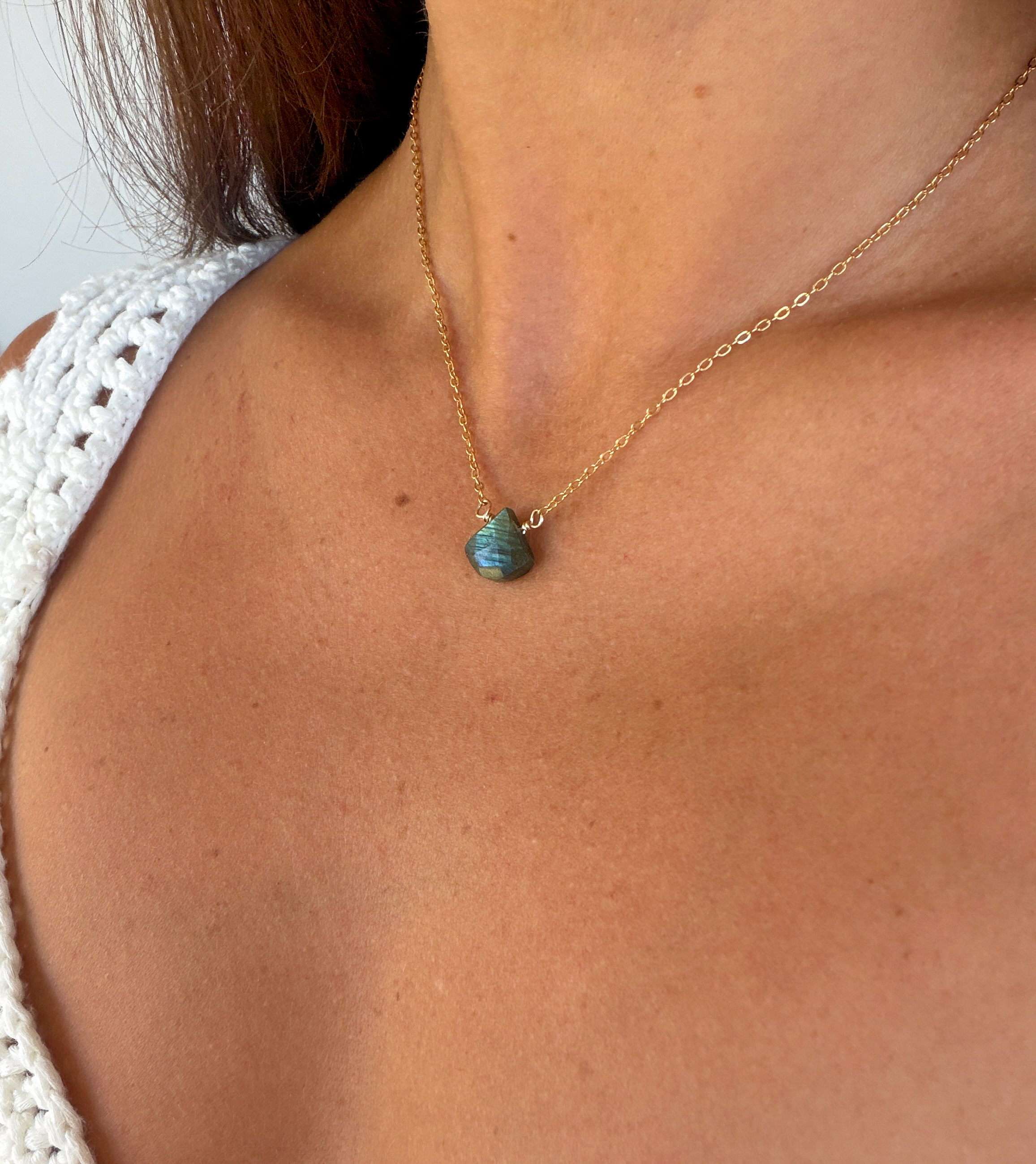 Gold Filled Labradorite Necklace