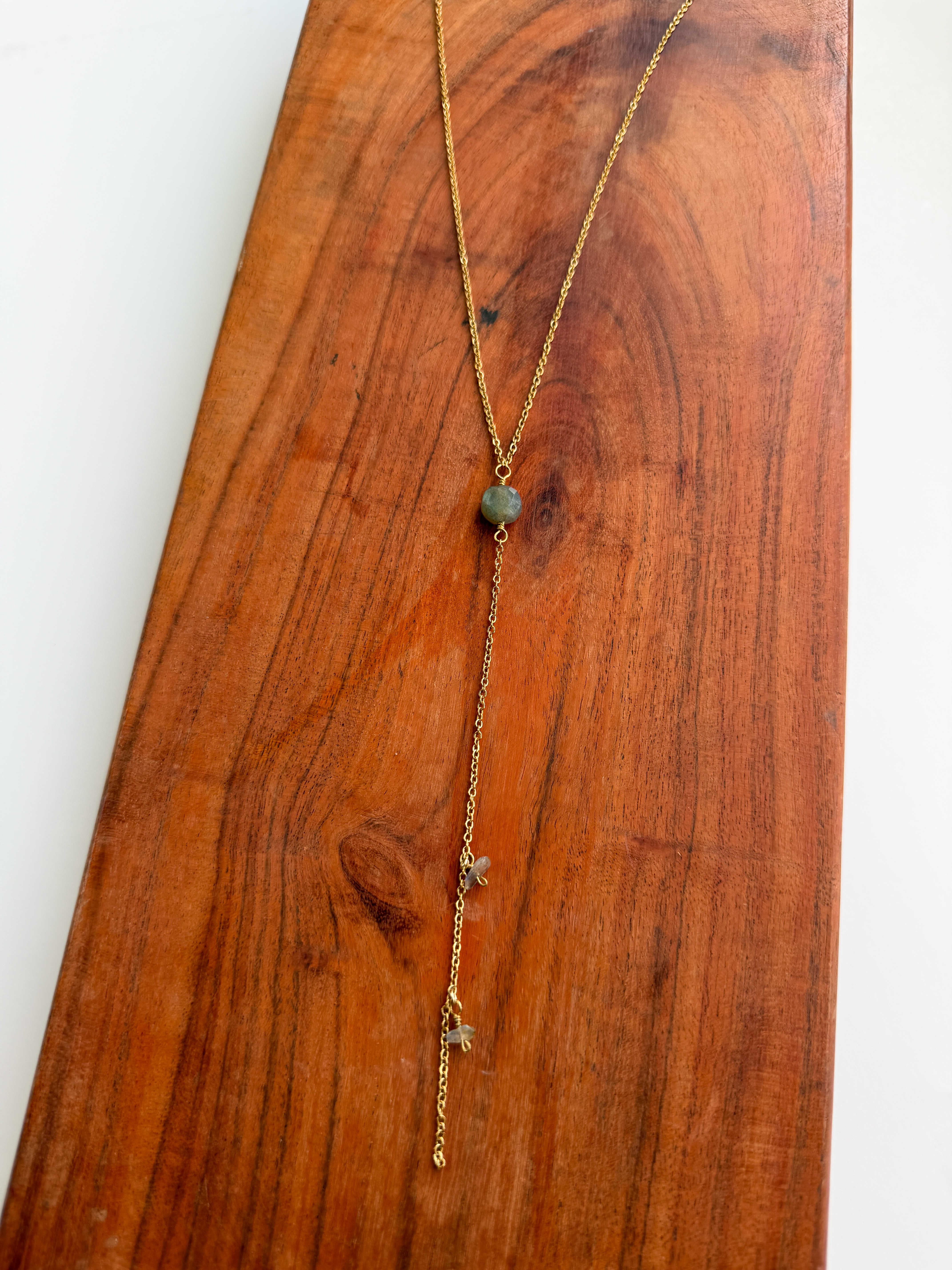 Labradorite Drop Necklace