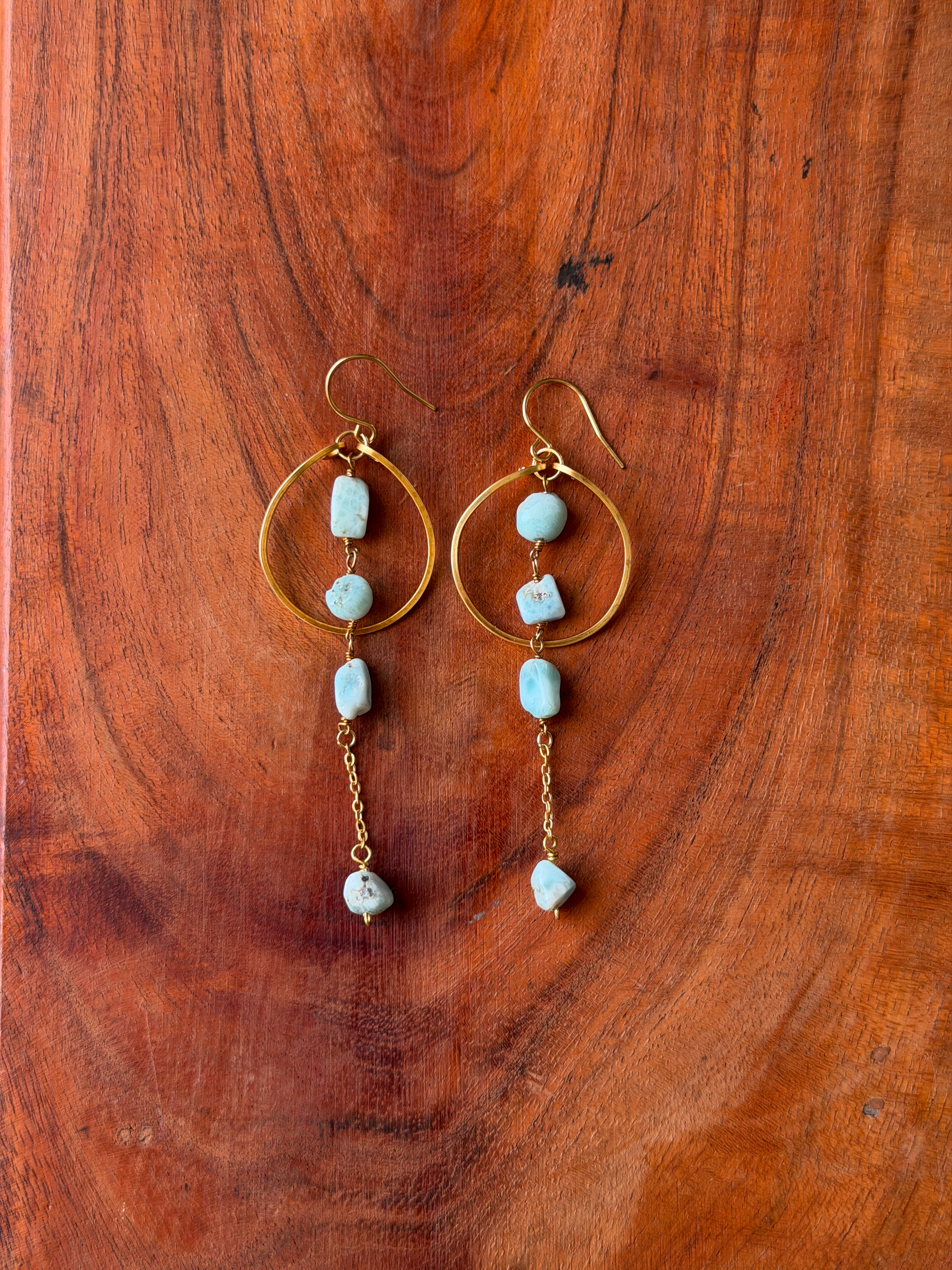 Amazonite Gemstone Drop Earrings