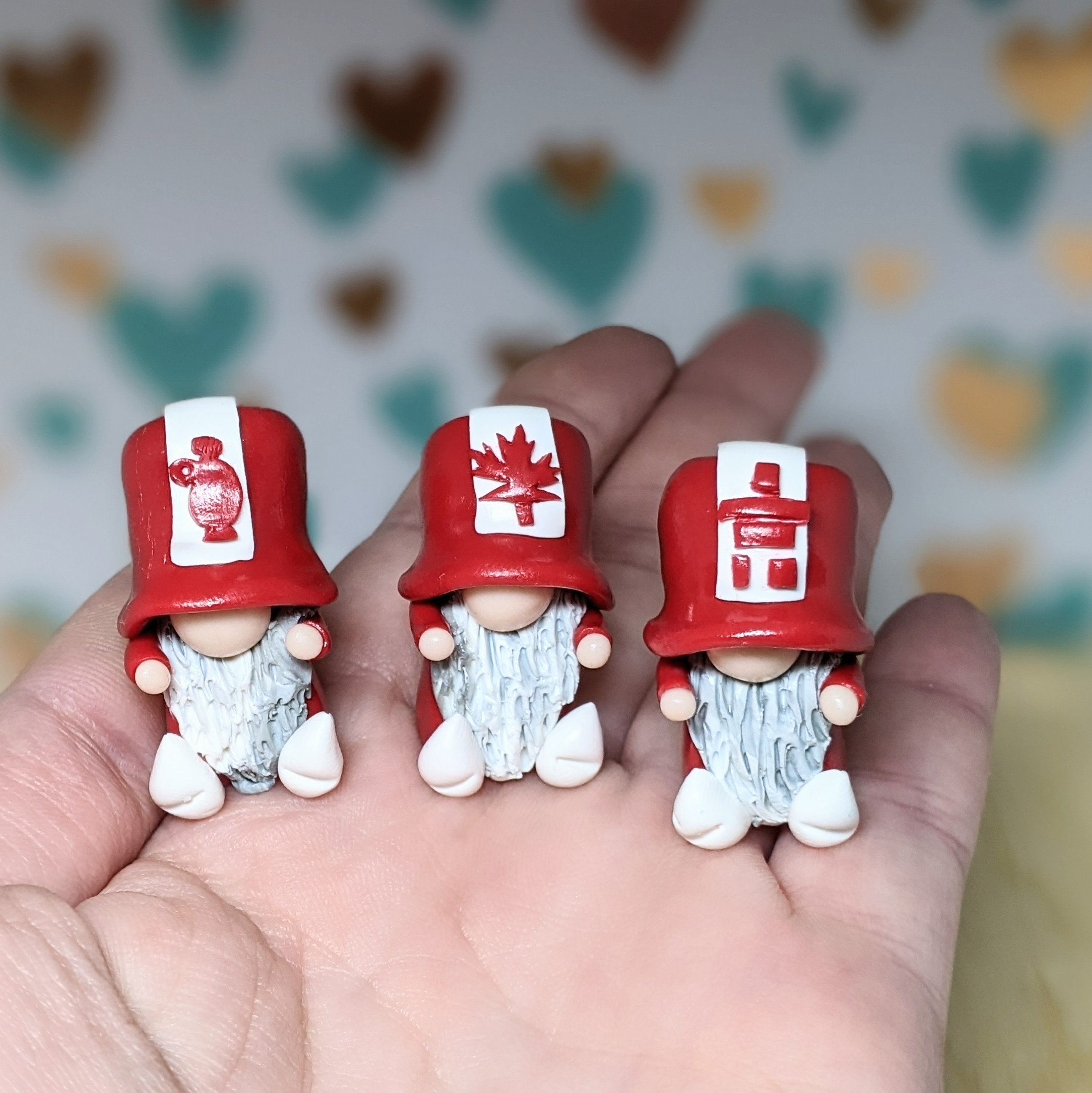 Canada Day Top Hats Gnomes: Set of 3  