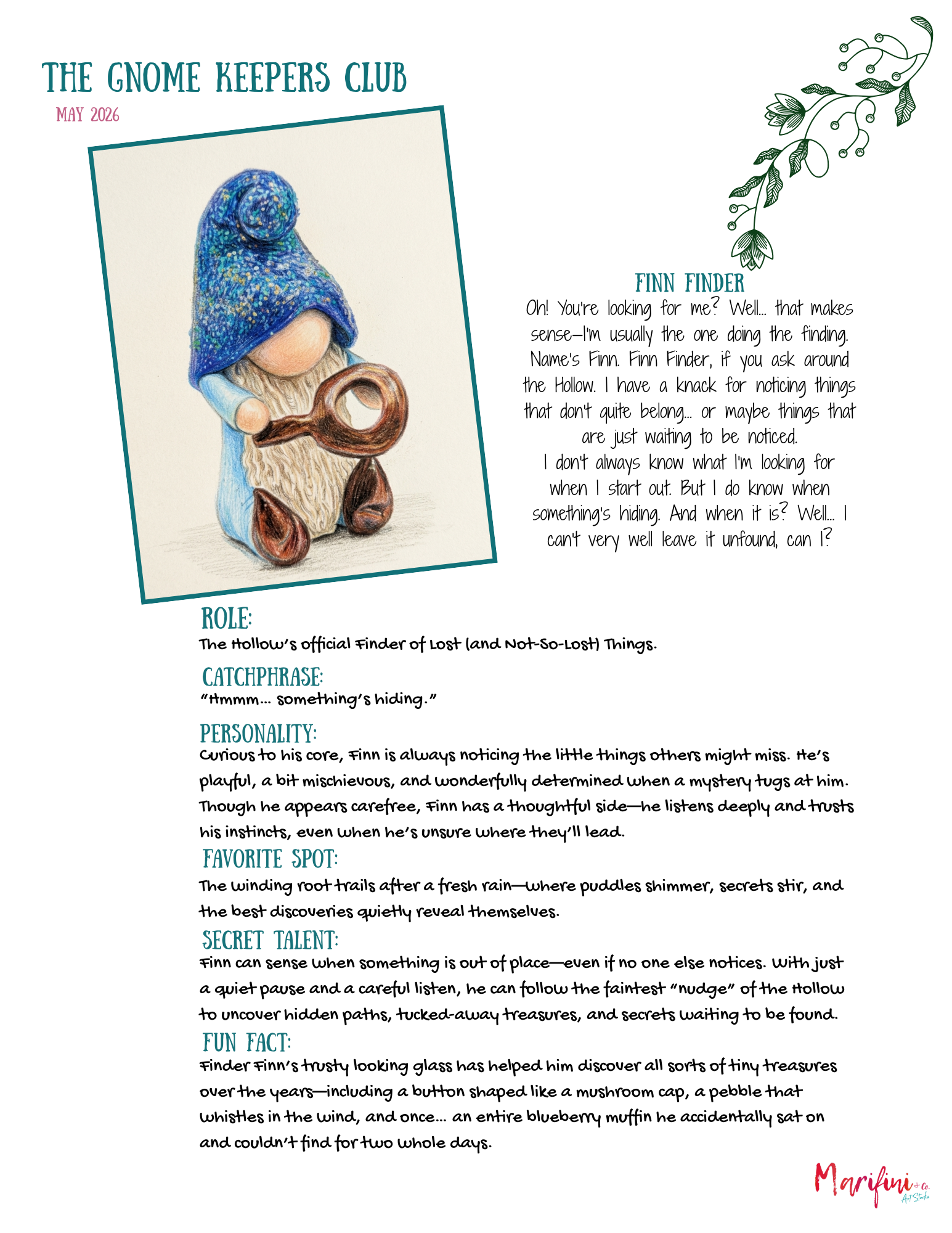 MAY 2026- Gnome Keepers Club 