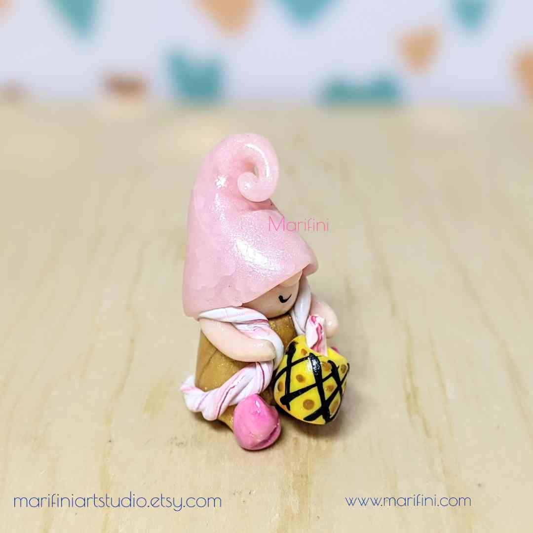 Tropical Pineapple Girl Gnome