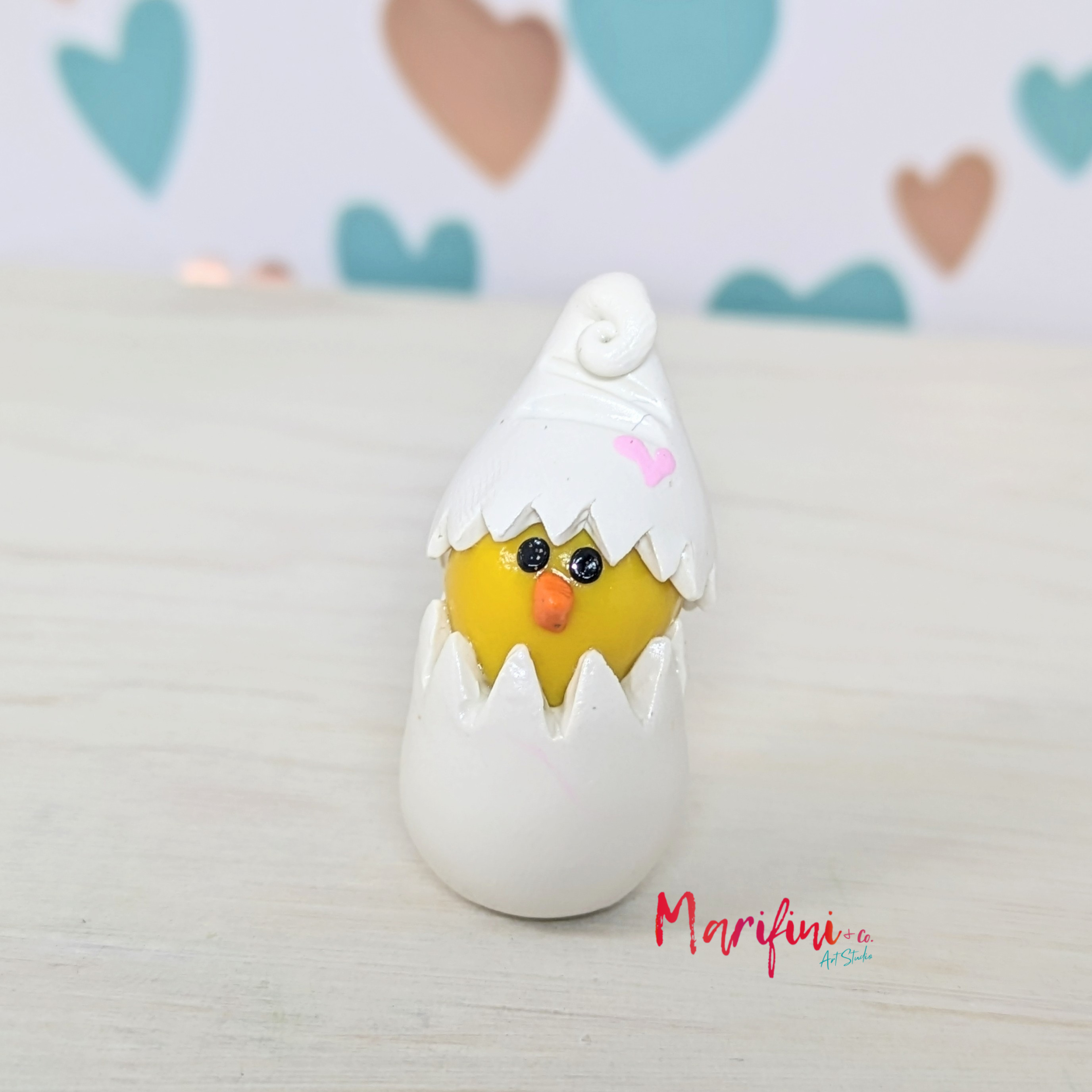 Miniature Chick with Gnome Hat