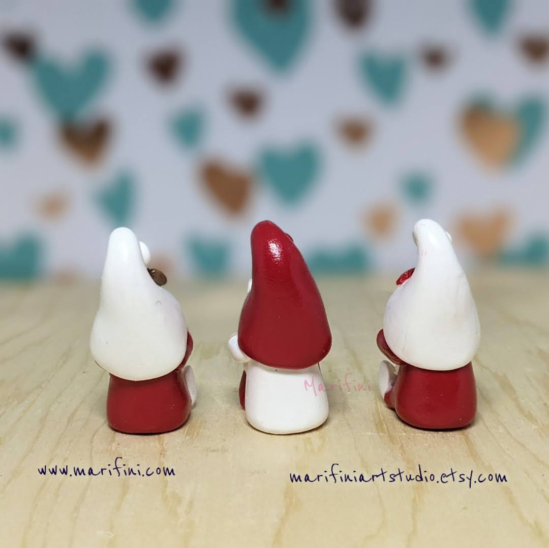 Canada Day Miniature Clay Gnomes
