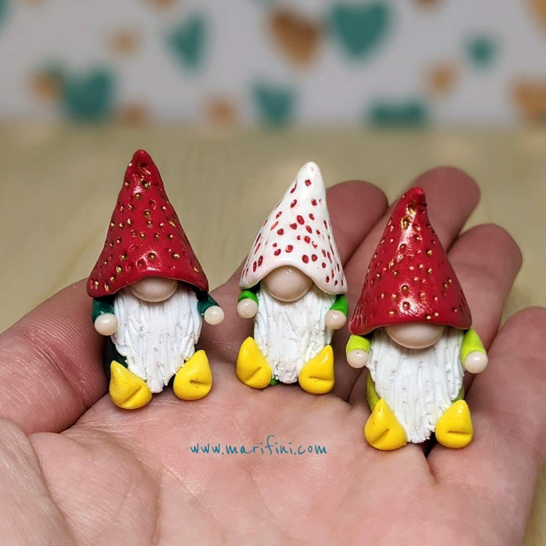 Miniature Strawberry Gnomes