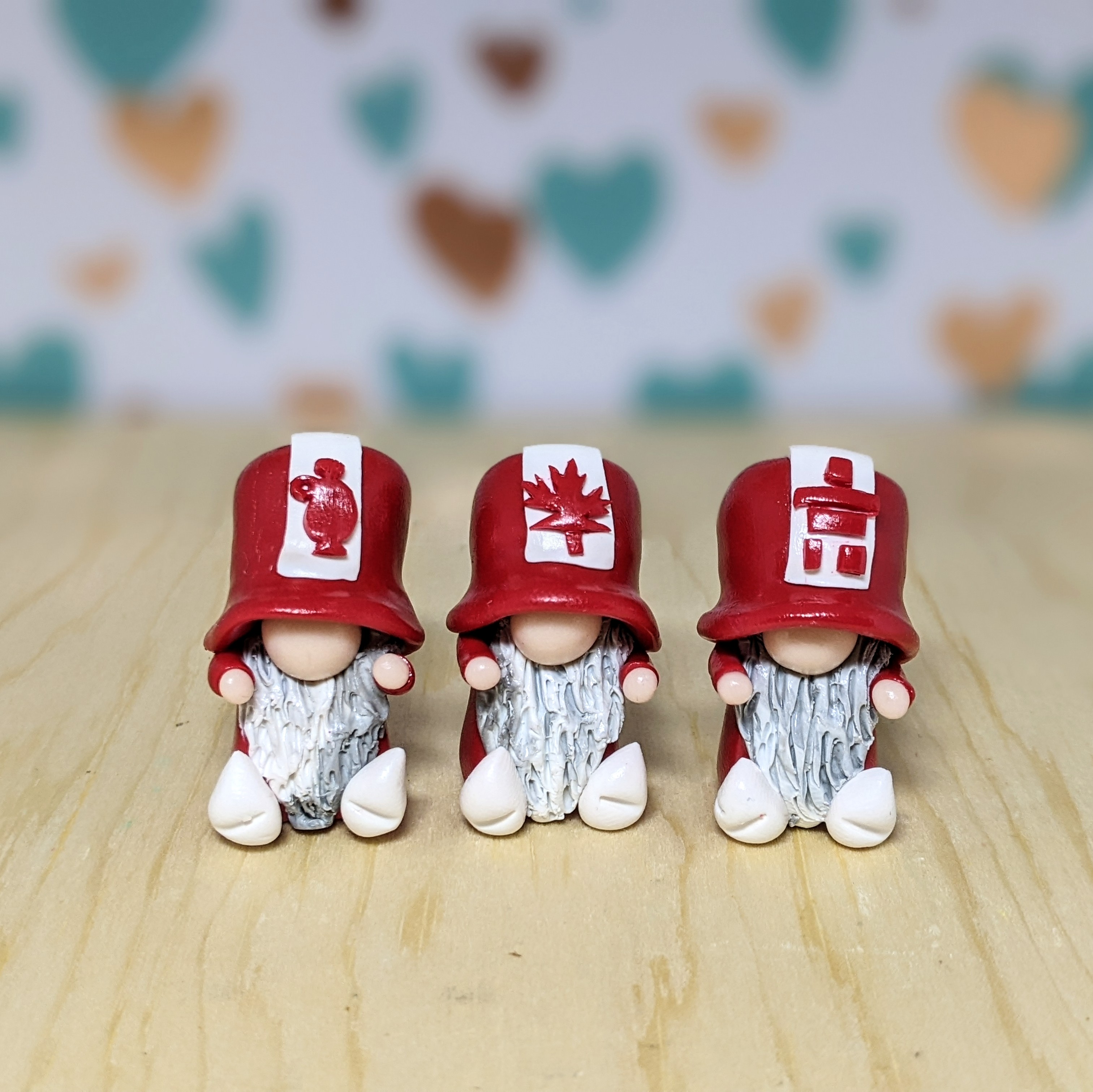 Canada Day Top Hats Gnomes: Set of 3  