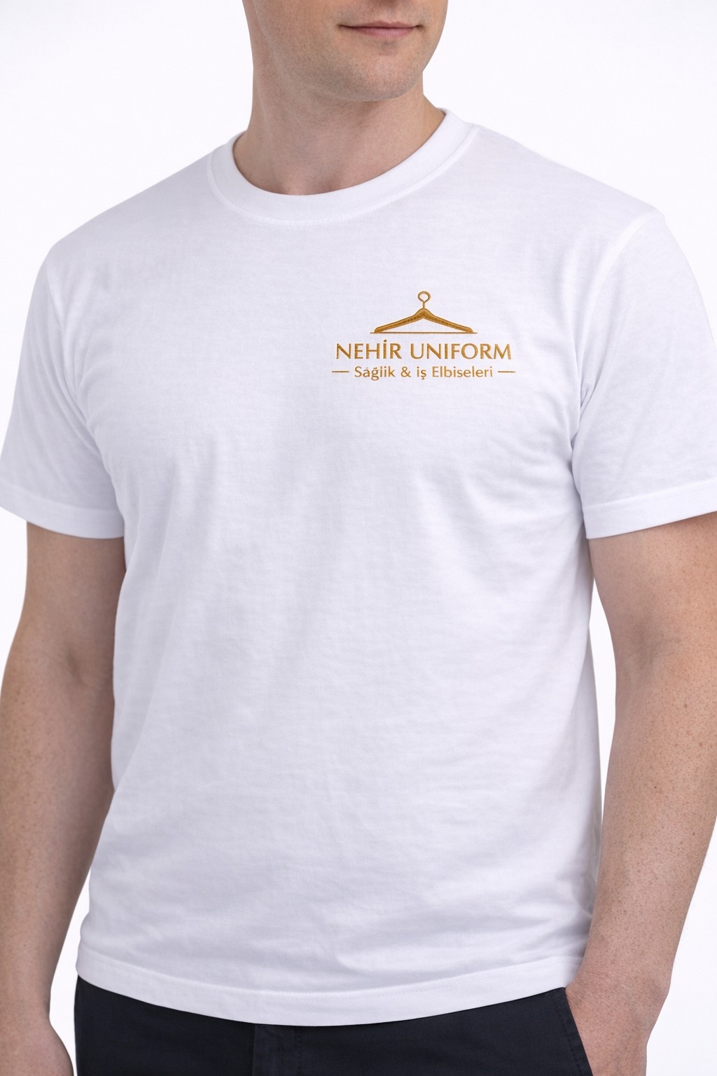 Classic White Crew Neck T-Shirt