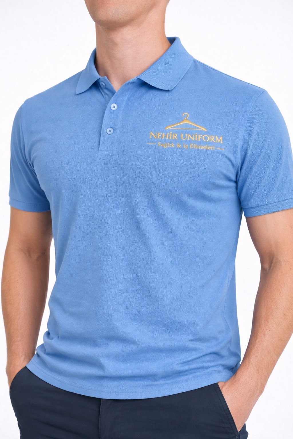 Blue Uniform Polo Shirt