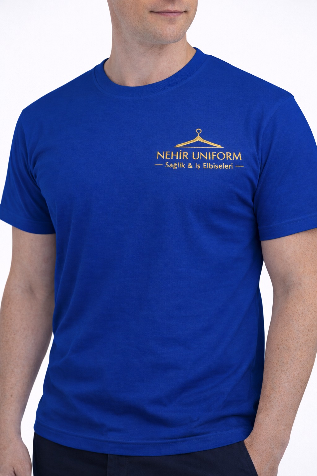 Blue Company Logo T-Shirt