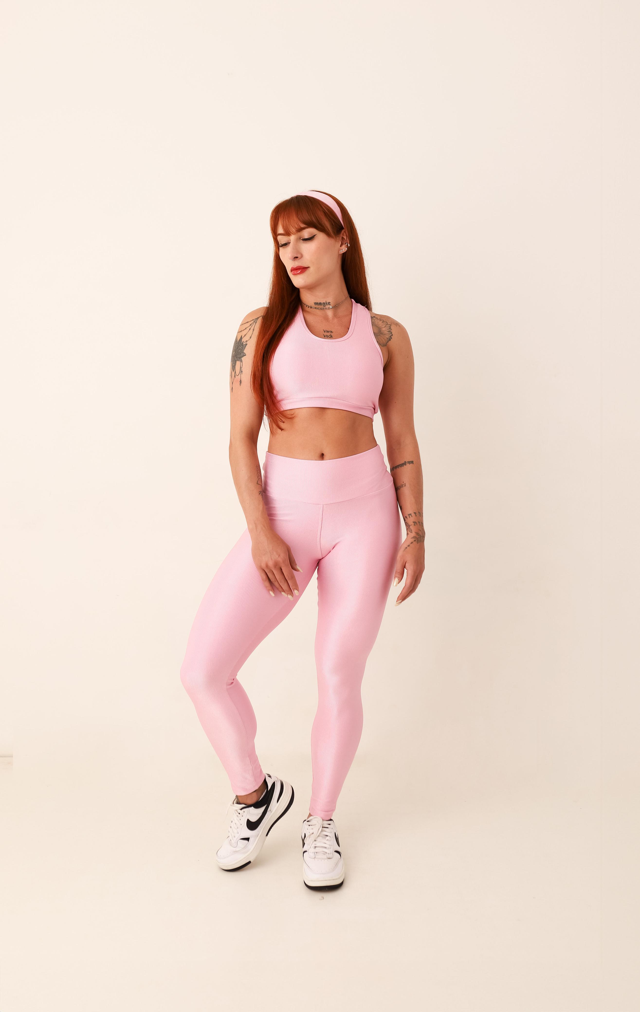 Conjunto de calca  Fitness Rosa