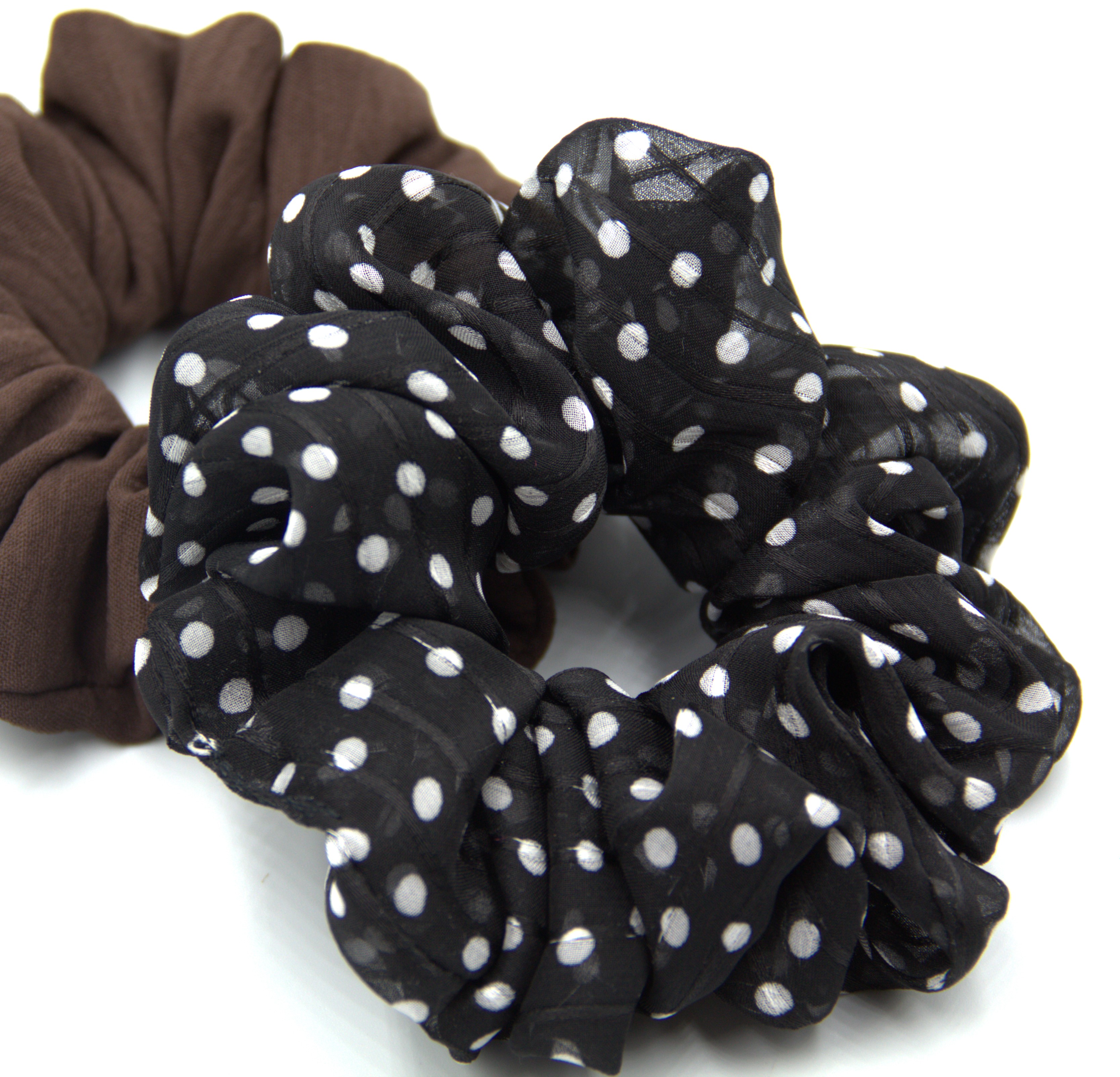 POLKADOT BLACK ORGANZA