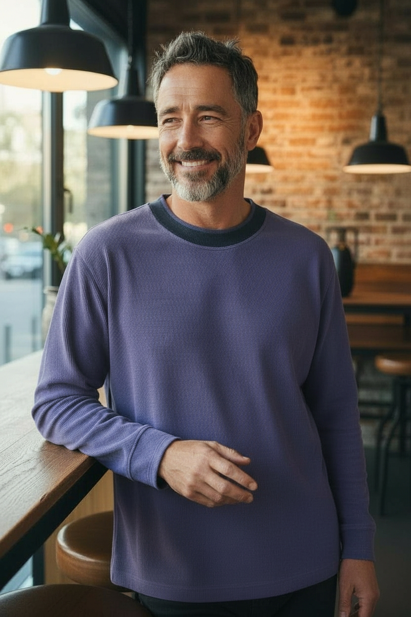 Pull homme Magic Simplicity   couleur violet