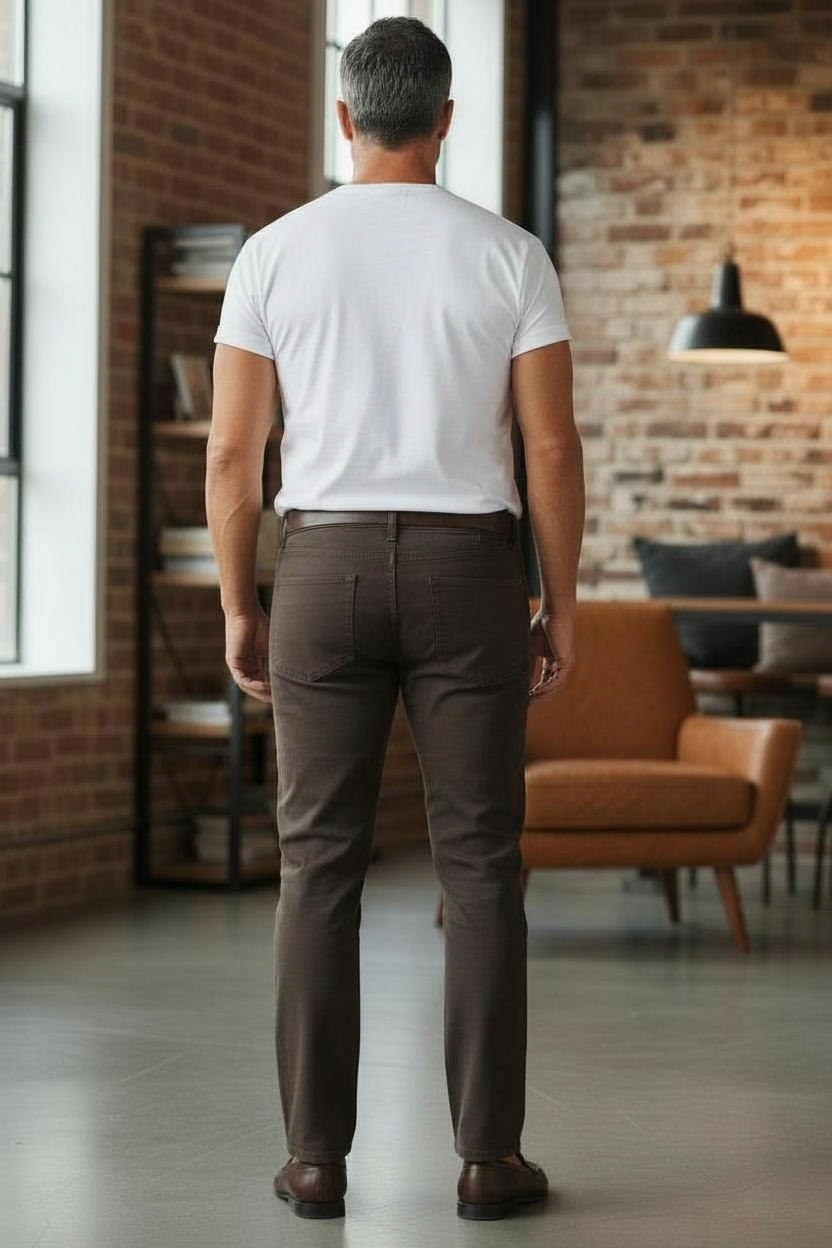  pantalon   Big Spade Jeans Wear   homme classique marron  Taille 50 