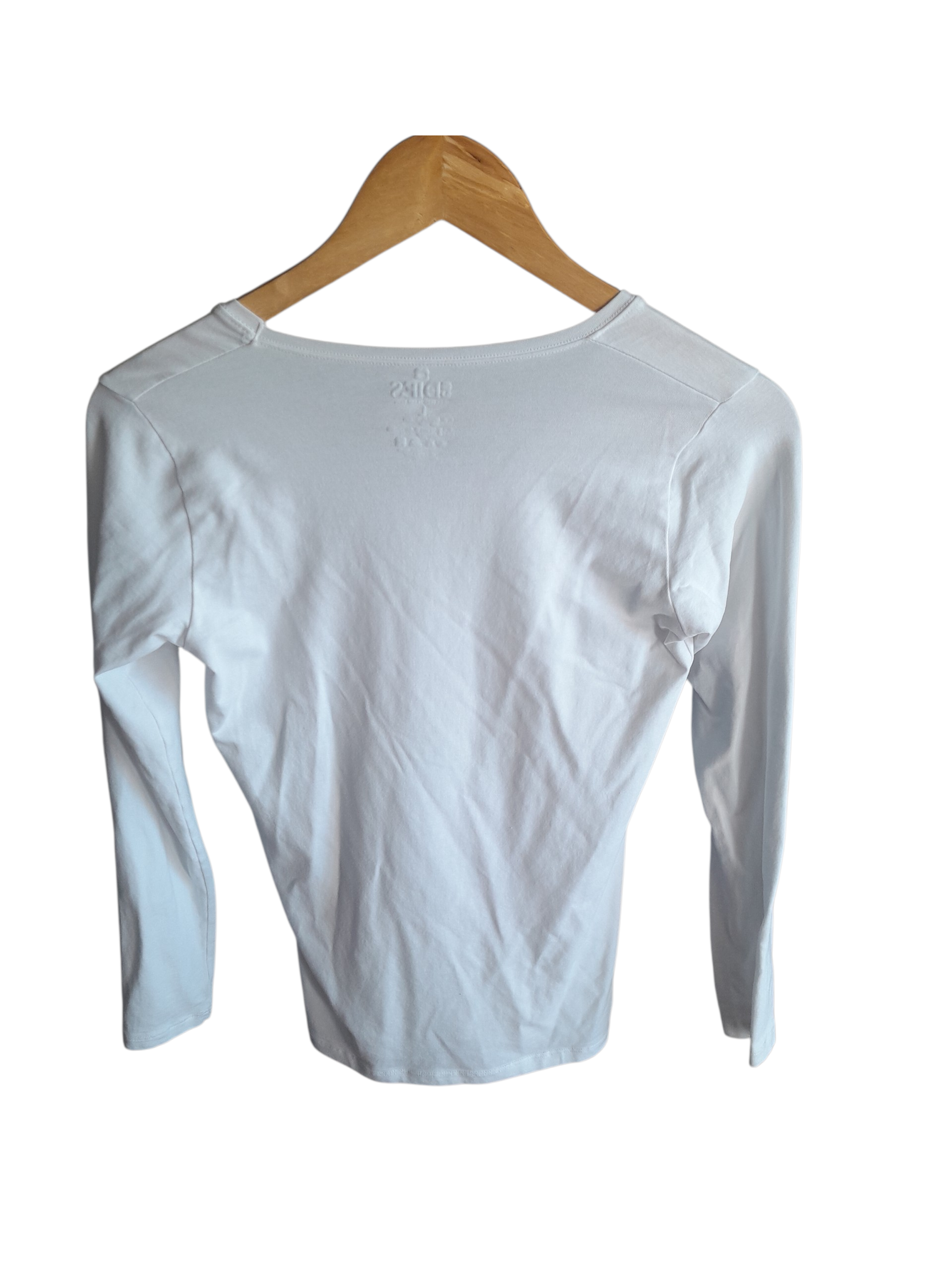T-shirt manches longues blanc EDIES – Taille L  (Occasion)