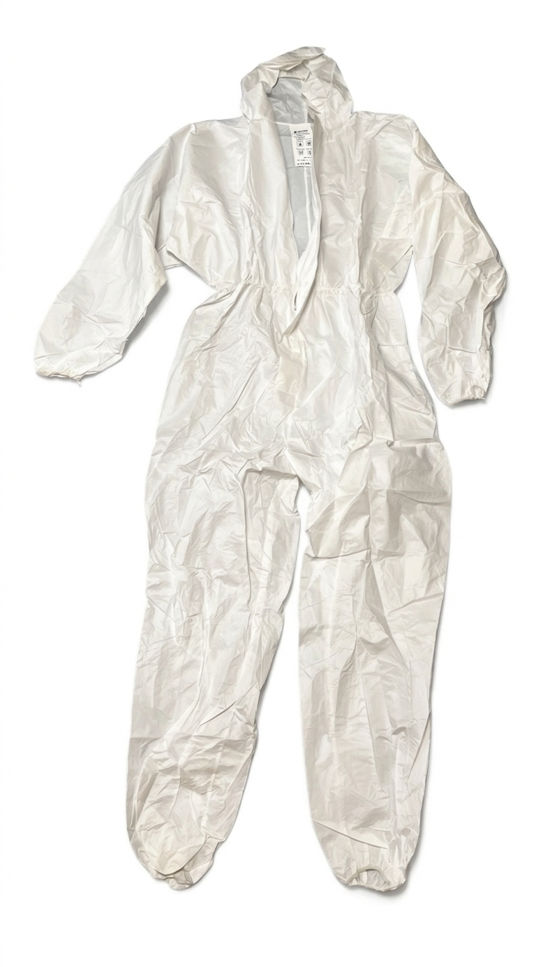  Одноразовый  защитный комбинезон  с капюшоном