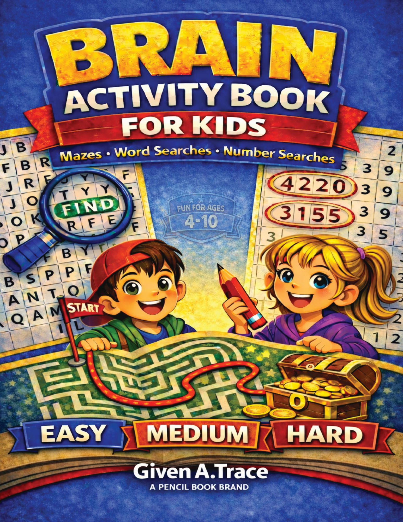 Brain activity book for kids.
