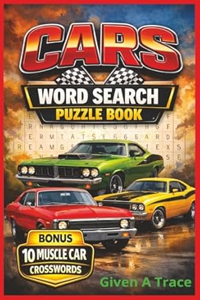 Cars Word Search Puzzle Book