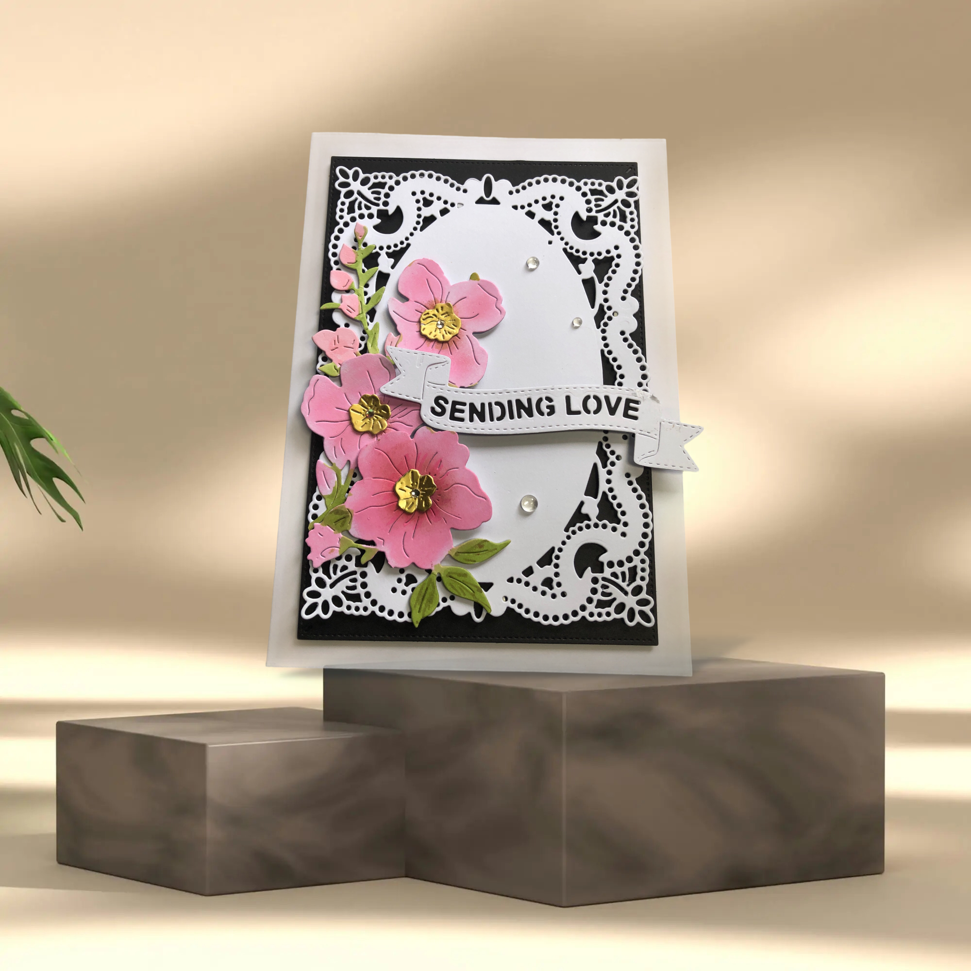 Handmade Sending Love Greeting Card