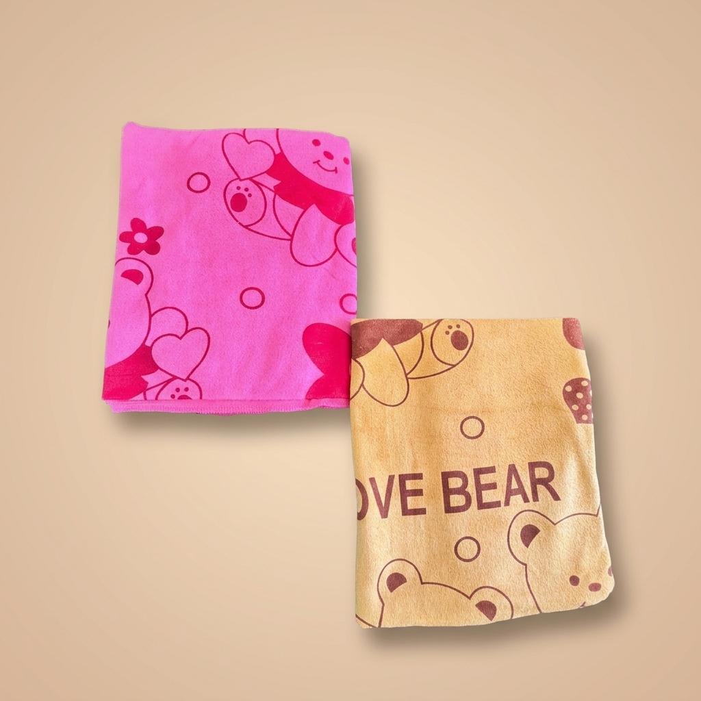 Cute Bear Printed Blankets