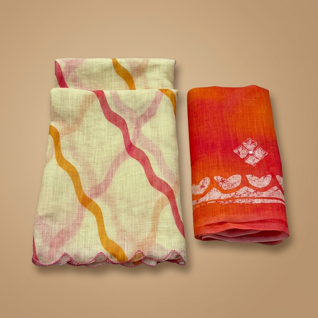 Handcrafted Cotton Saree Set