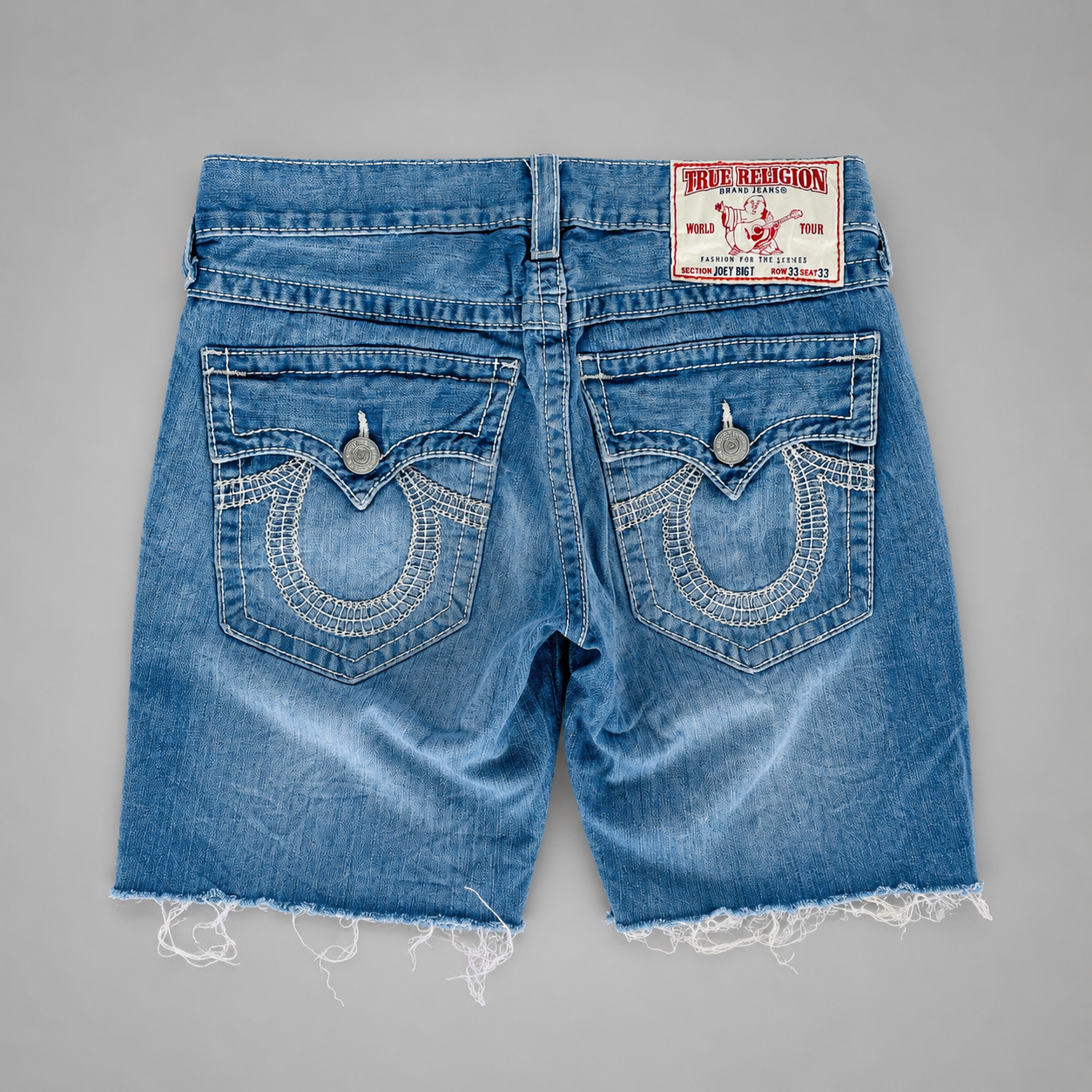 True religion Distressed Denim Shorts