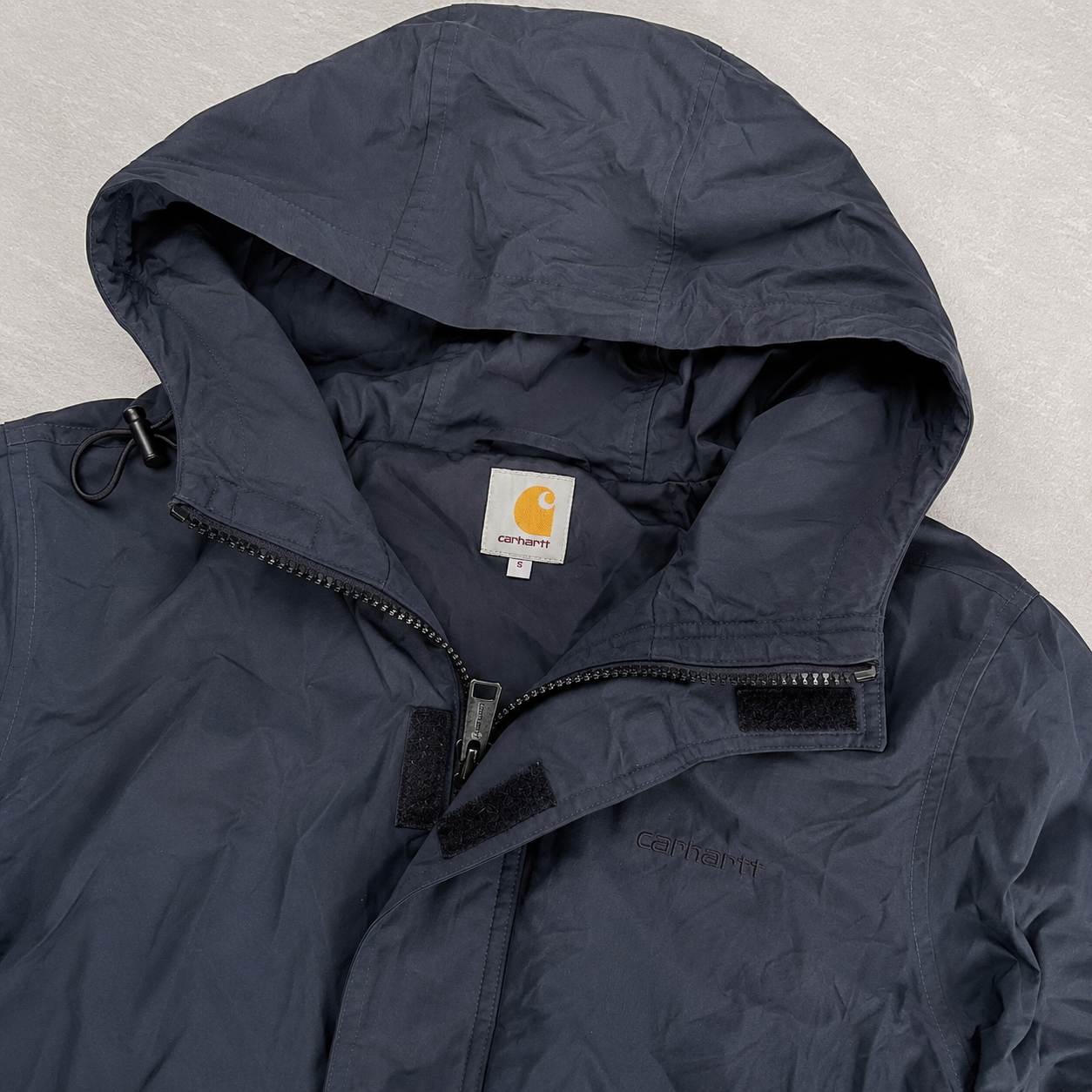 Carhartt Navy Blue Hooded puffer Jacket