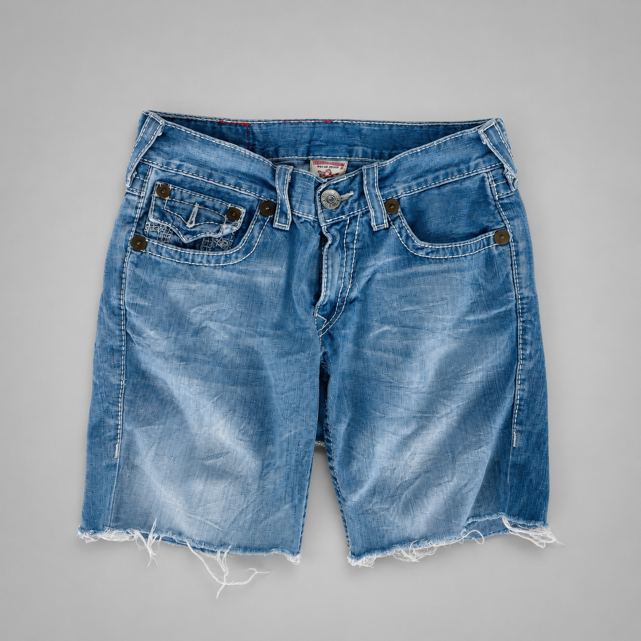 True religion Distressed Denim Shorts