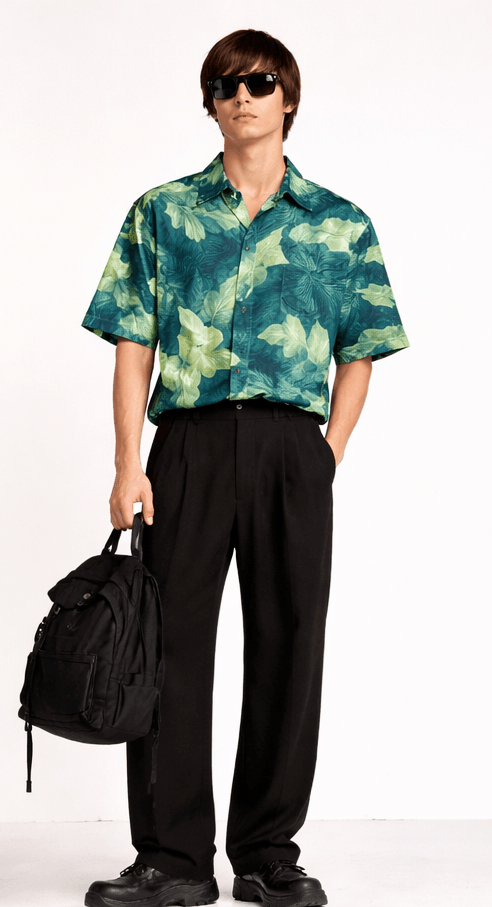 Printed Shirt and Pant Combo