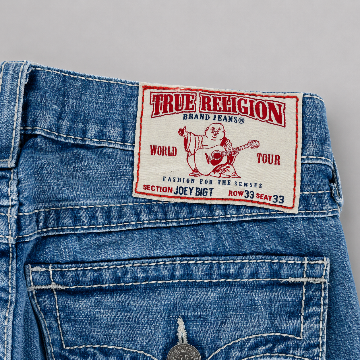 True religion Distressed Denim Shorts