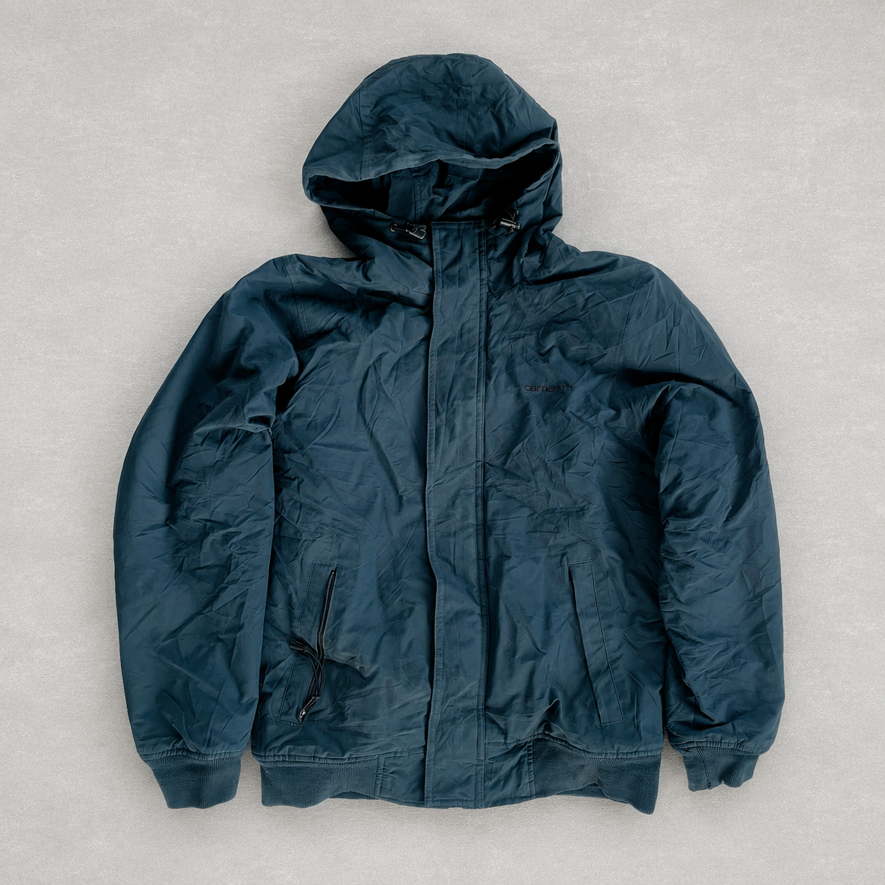 Carhartt Navy Blue Hooded puffer Jacket
