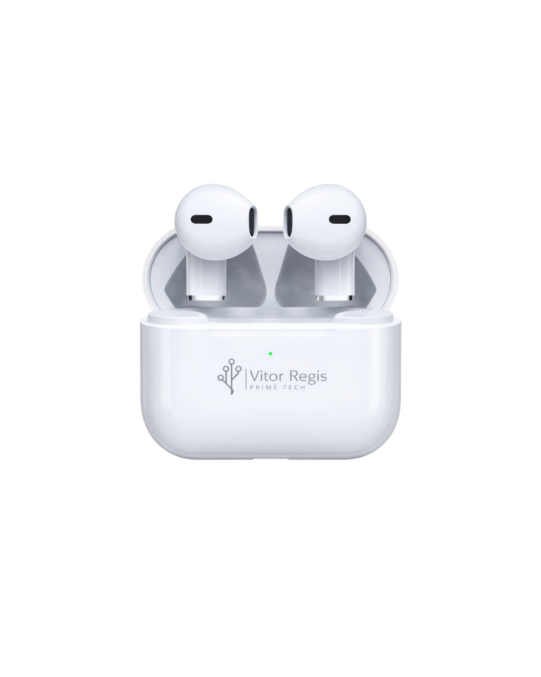 Vitor Regis Prime Tech Pods ANC – Fones de Ouvido Sem Fio com Cancelamento de Ruído, Bluetooth, Estojo de Carregamento Inteligente