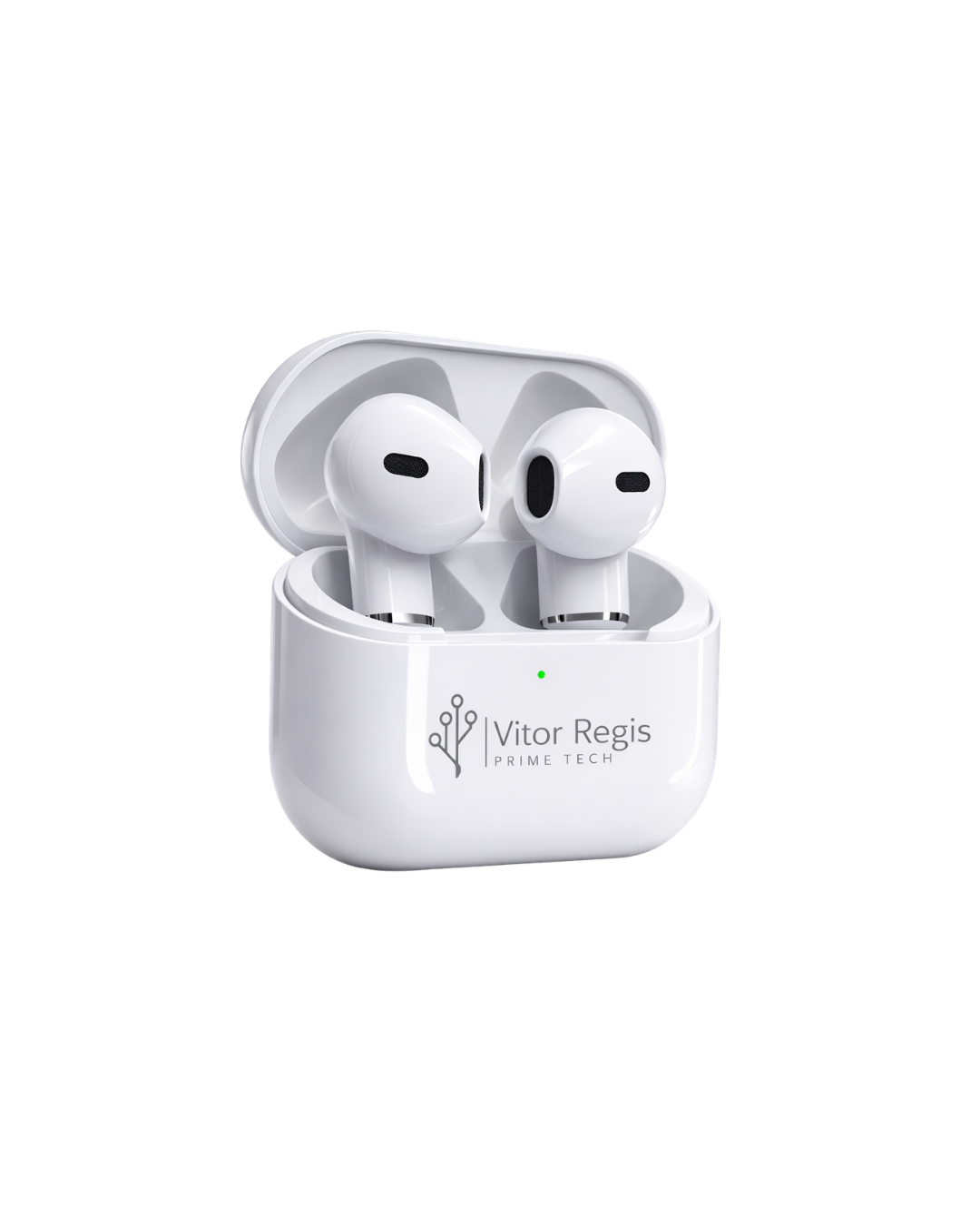 Vitor Regis Prime Tech Pods ANC – Fones de Ouvido Sem Fio com Cancelamento de Ruído, Bluetooth, Estojo de Carregamento Inteligente