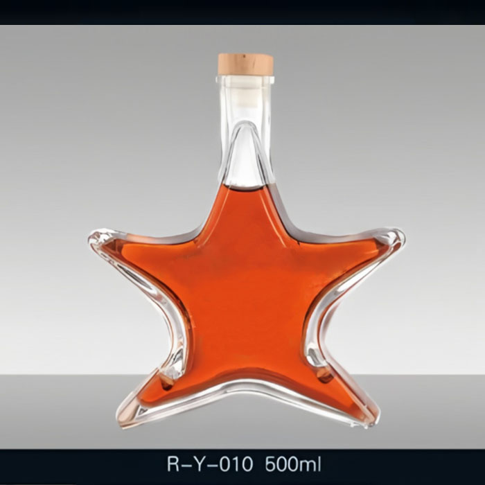 Star-Shaped Glass Bottle 500ml