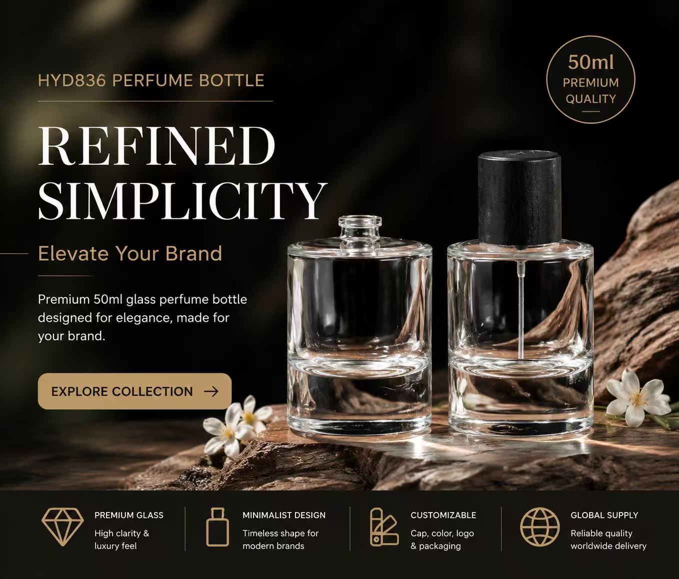 Glass Perfume Bottle 50ml