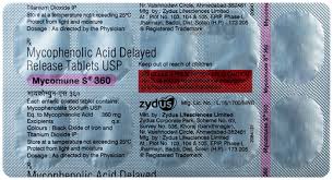 Mycophenolic Acid Delayed Release Tablets USP