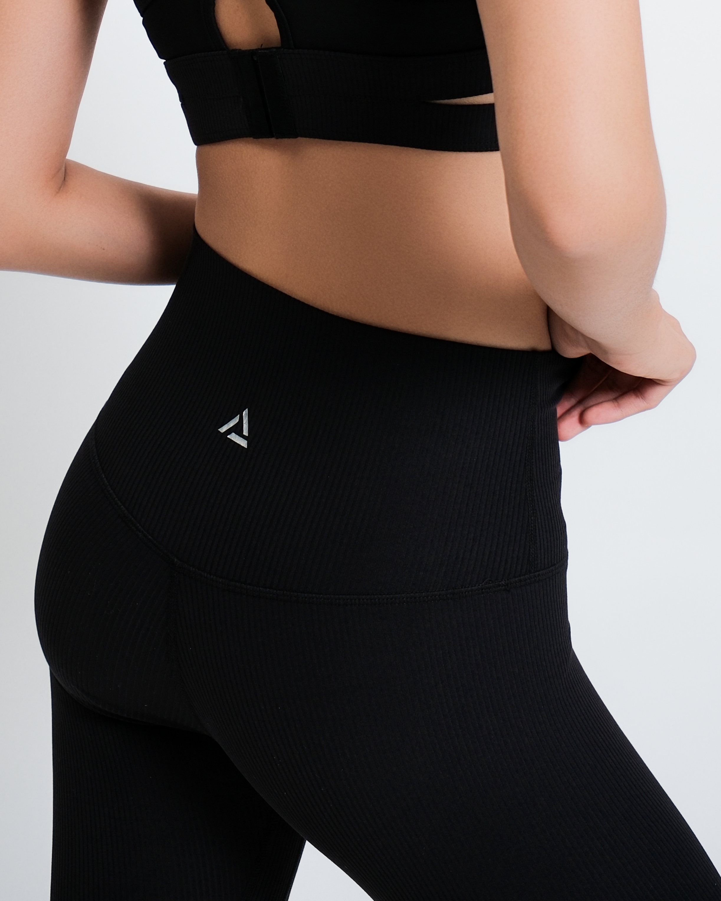 Daz High-Waist Ribbed Leggings