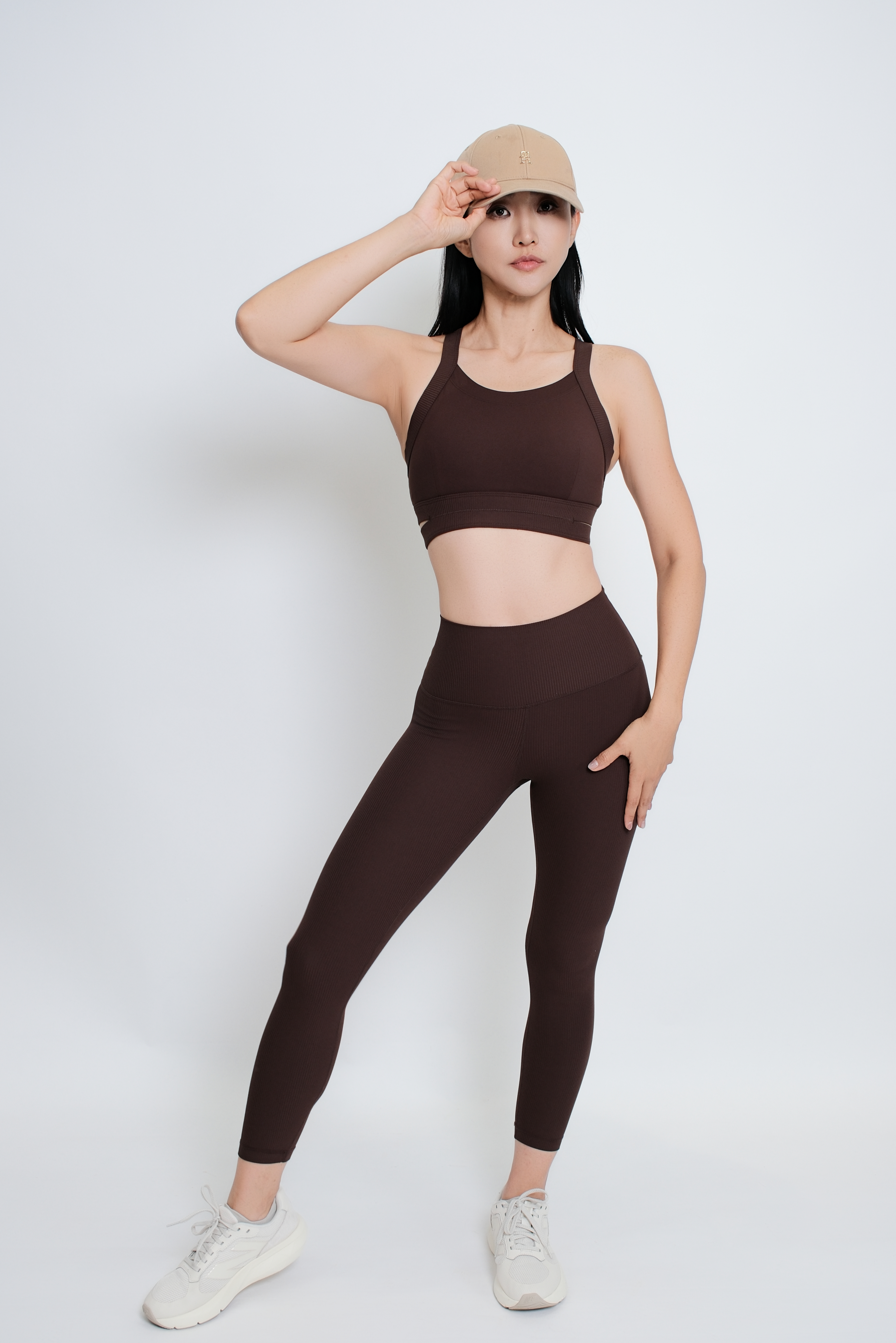 Daz High-Waist Ribbed Leggings