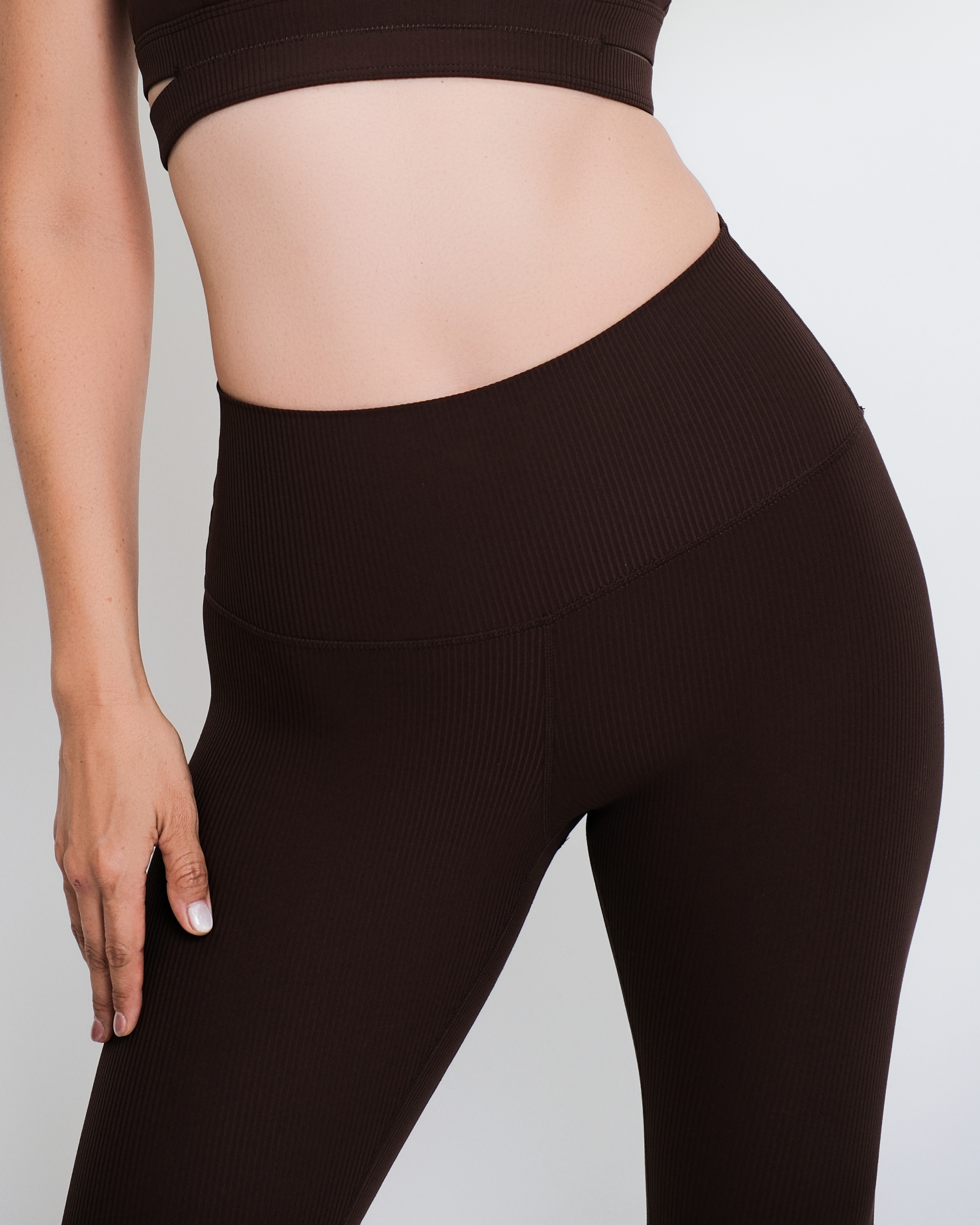 Daz High-Waist Ribbed Leggings