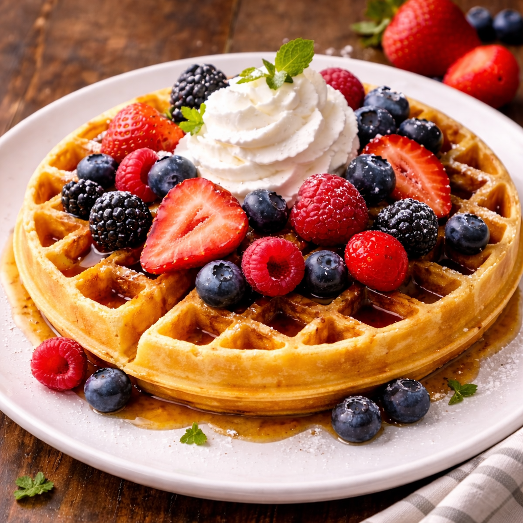 Mixed Berries Waffles
