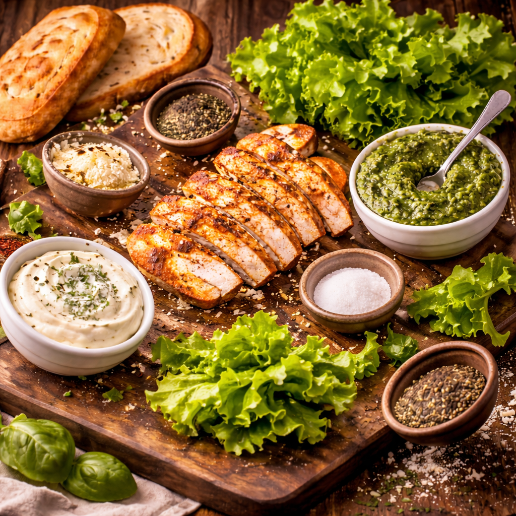 Grilled Chicken Pesto Panini