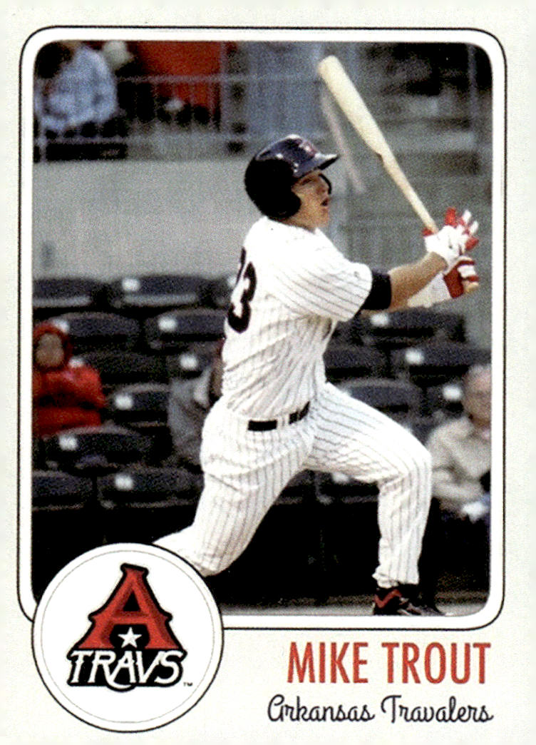 2011 Arkansas Travelers Team Set 23 Mike Trout