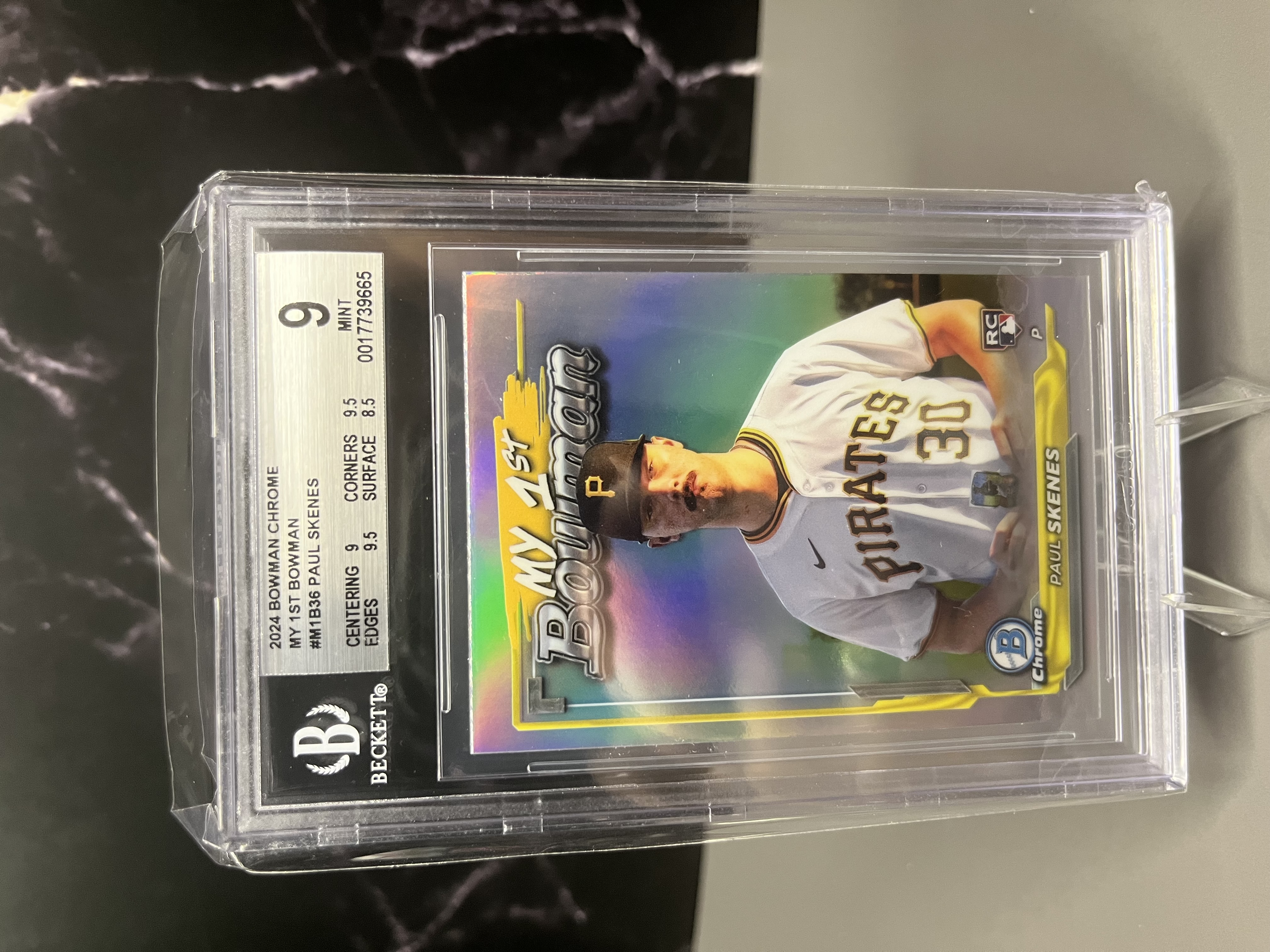 2024 Bowman Chrome #M1B-36 Paul Skenes My 1st Bowman BGS 9
