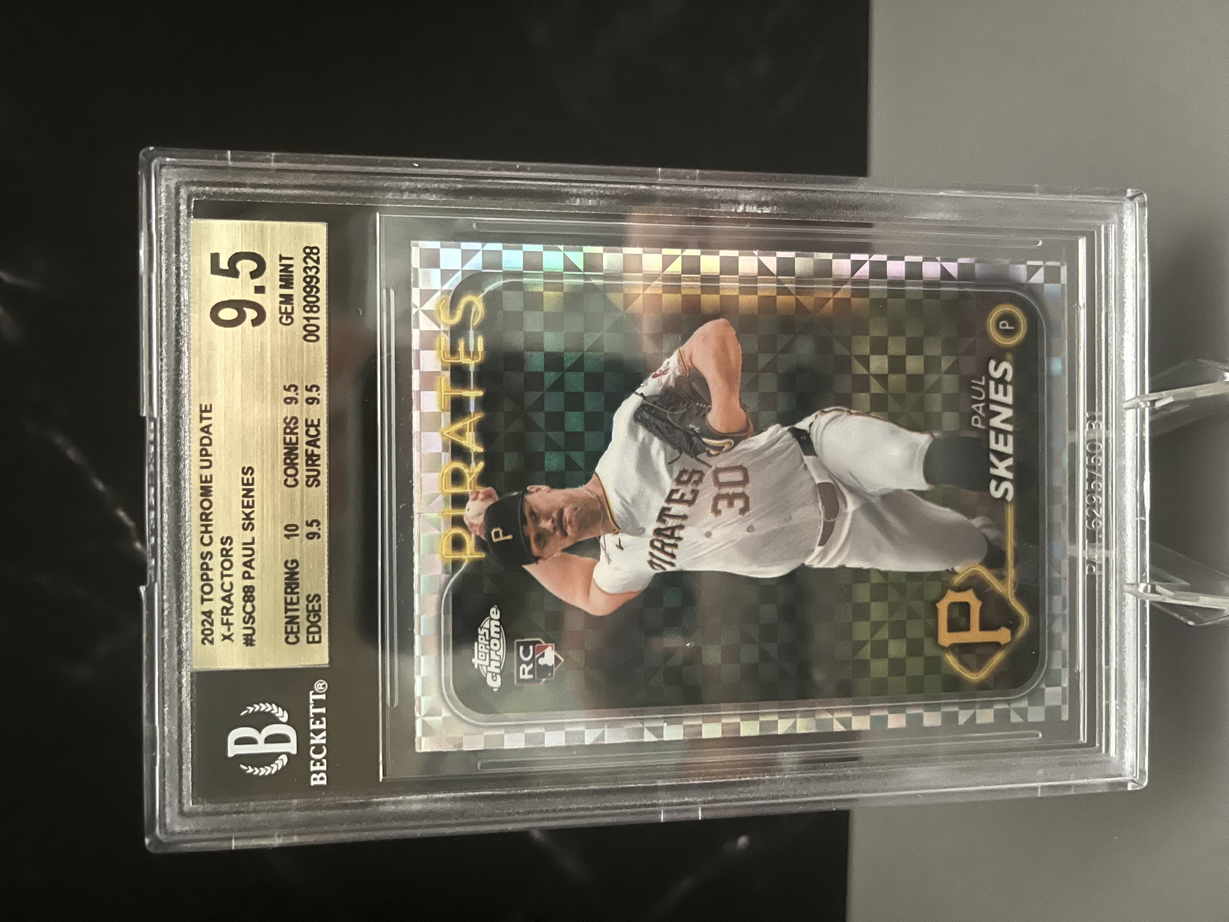 2024 Topps Chrome Update #USC88 Paul Skenes X-Fractors BGS 9.5
