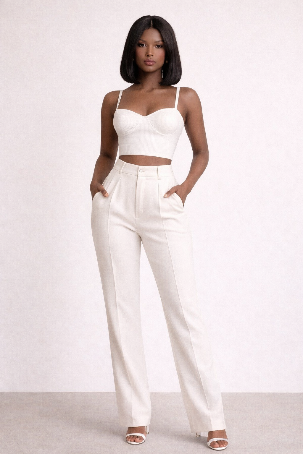 Pantalon chic blanc
