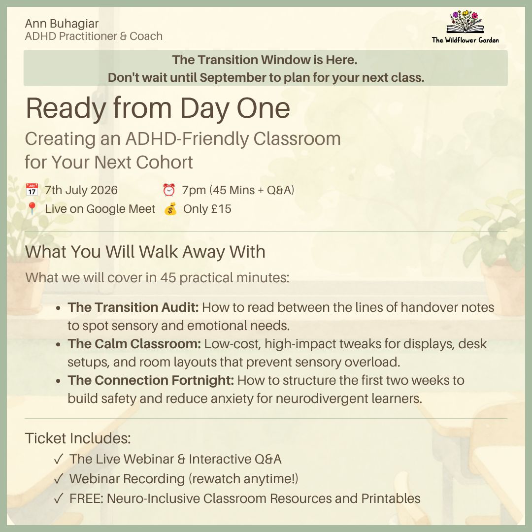 Ready From Day One - Creating an ADHD Friendly Classroom Webinar