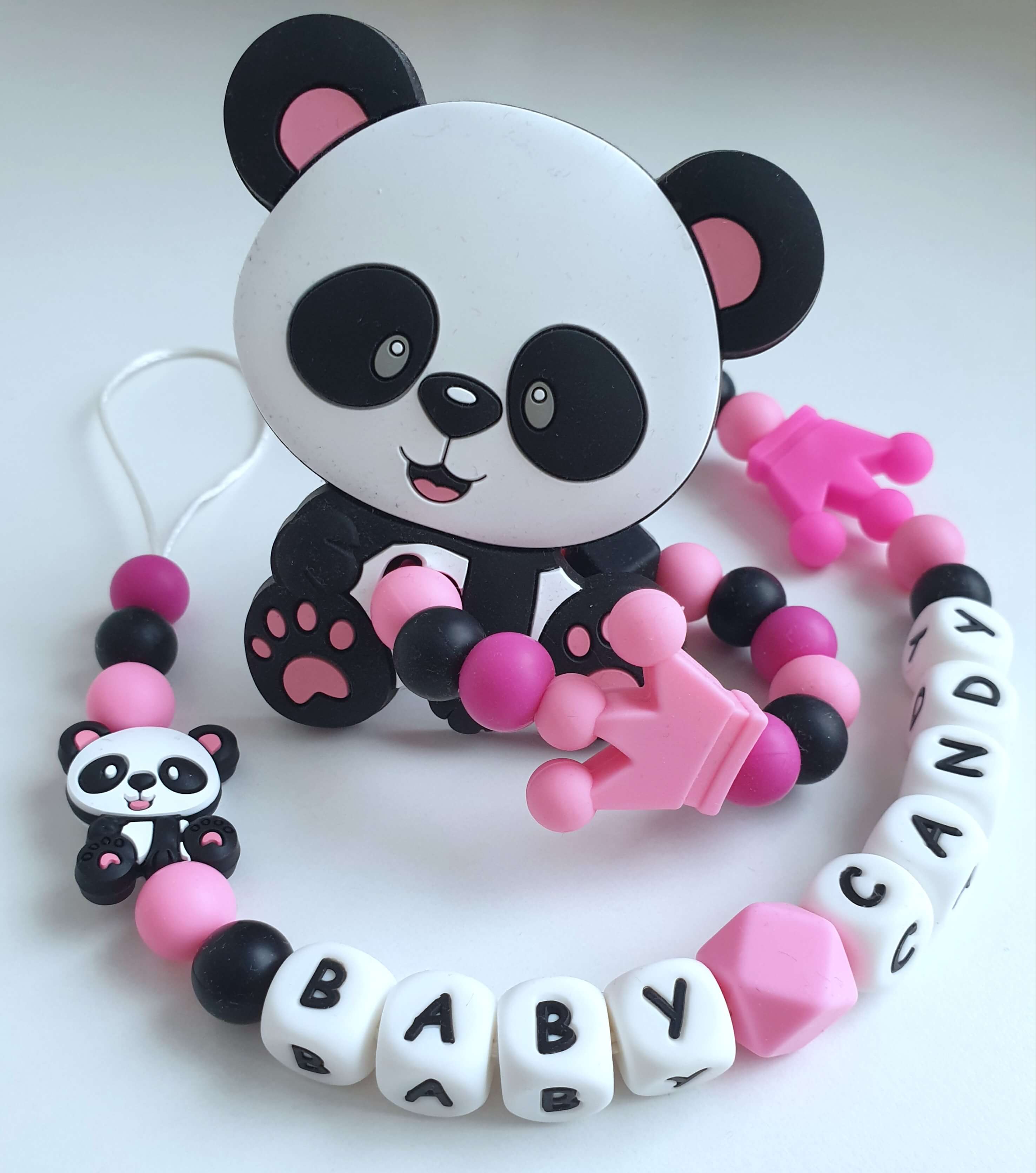 Baby Candy čiulptuko laikiklis ir kramtukas su apyranke