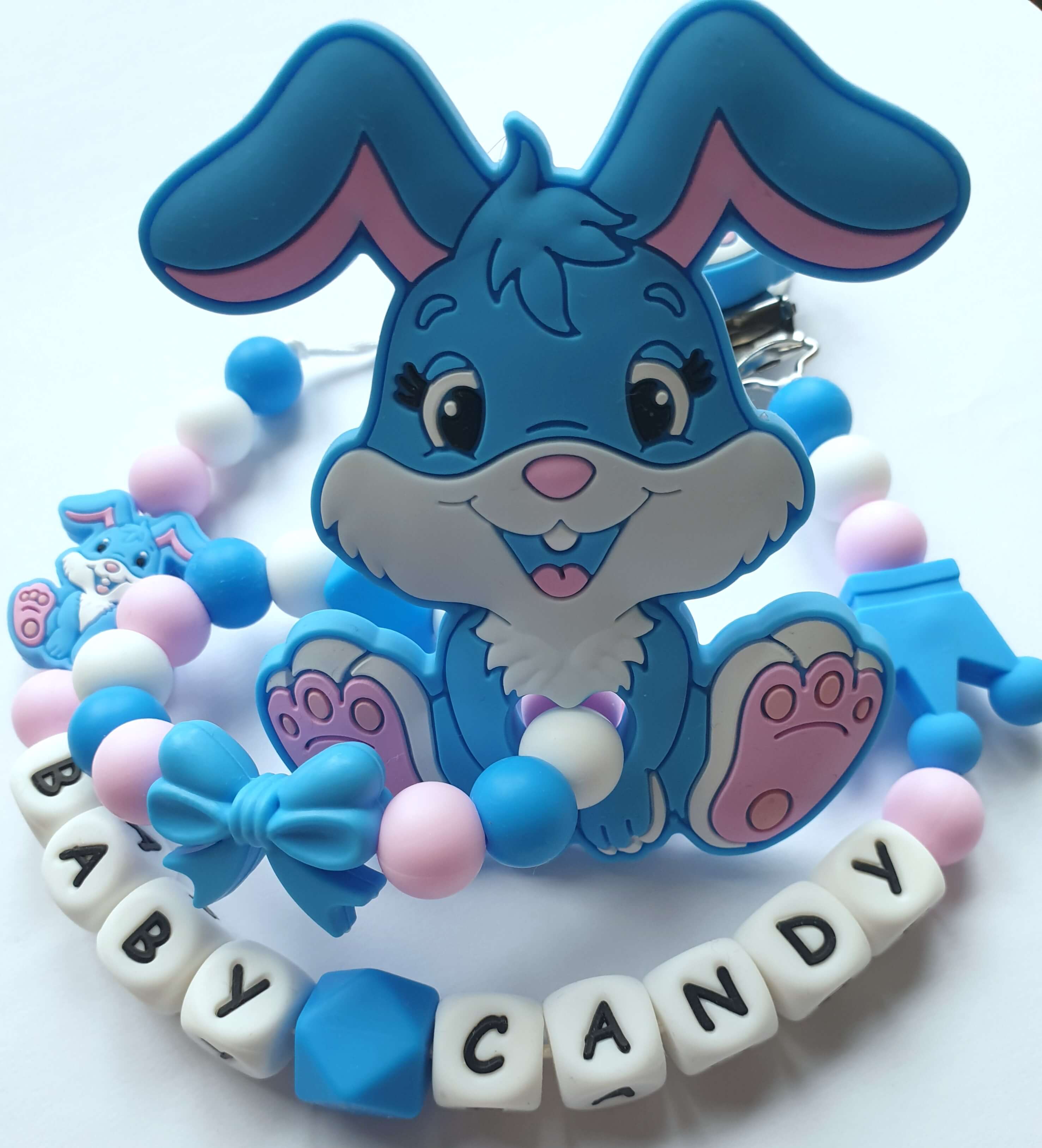 Baby Candy čiulptuko laikiklis ir kramtukas su apyranke